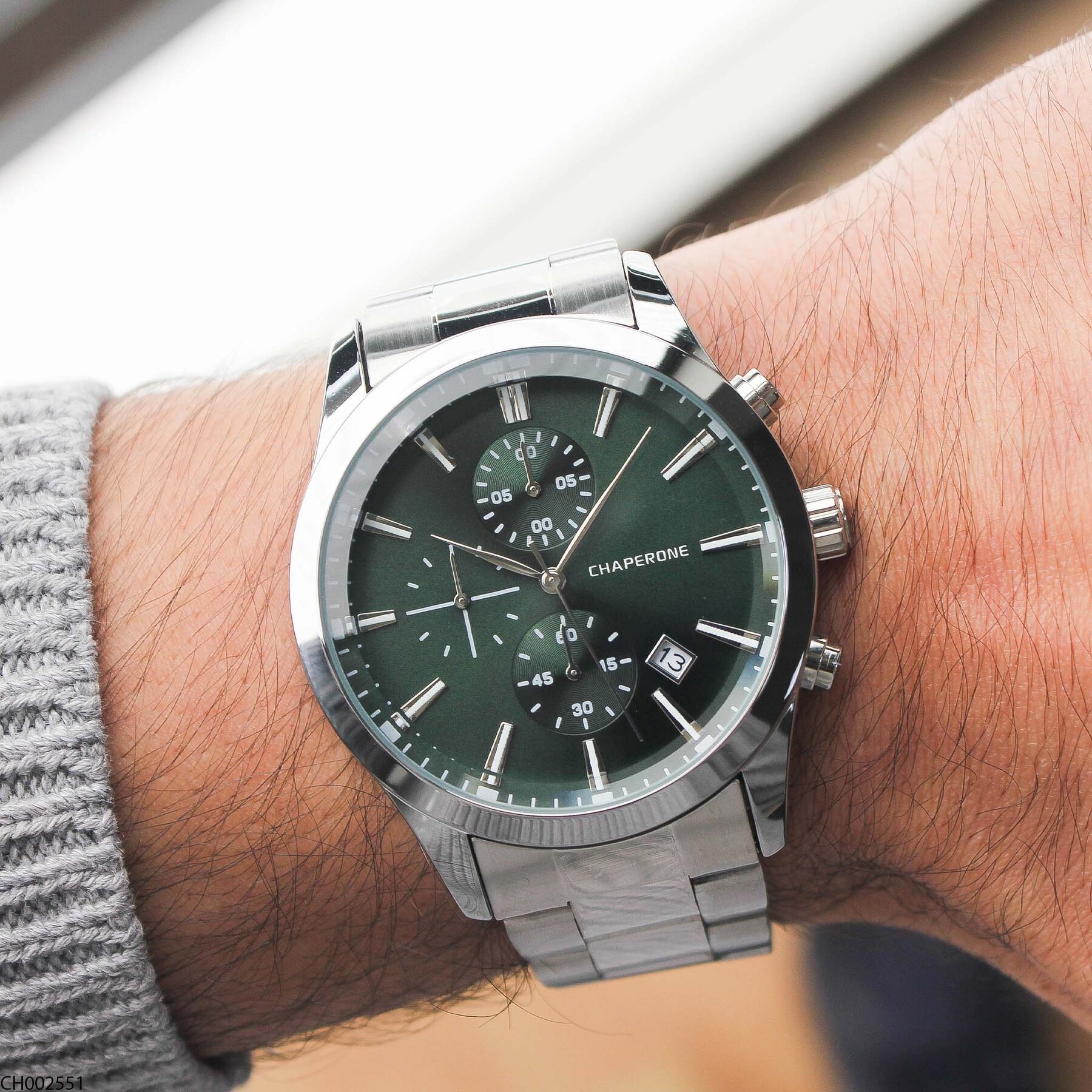 Chaperone CH002379 Steel Strap Men Watch