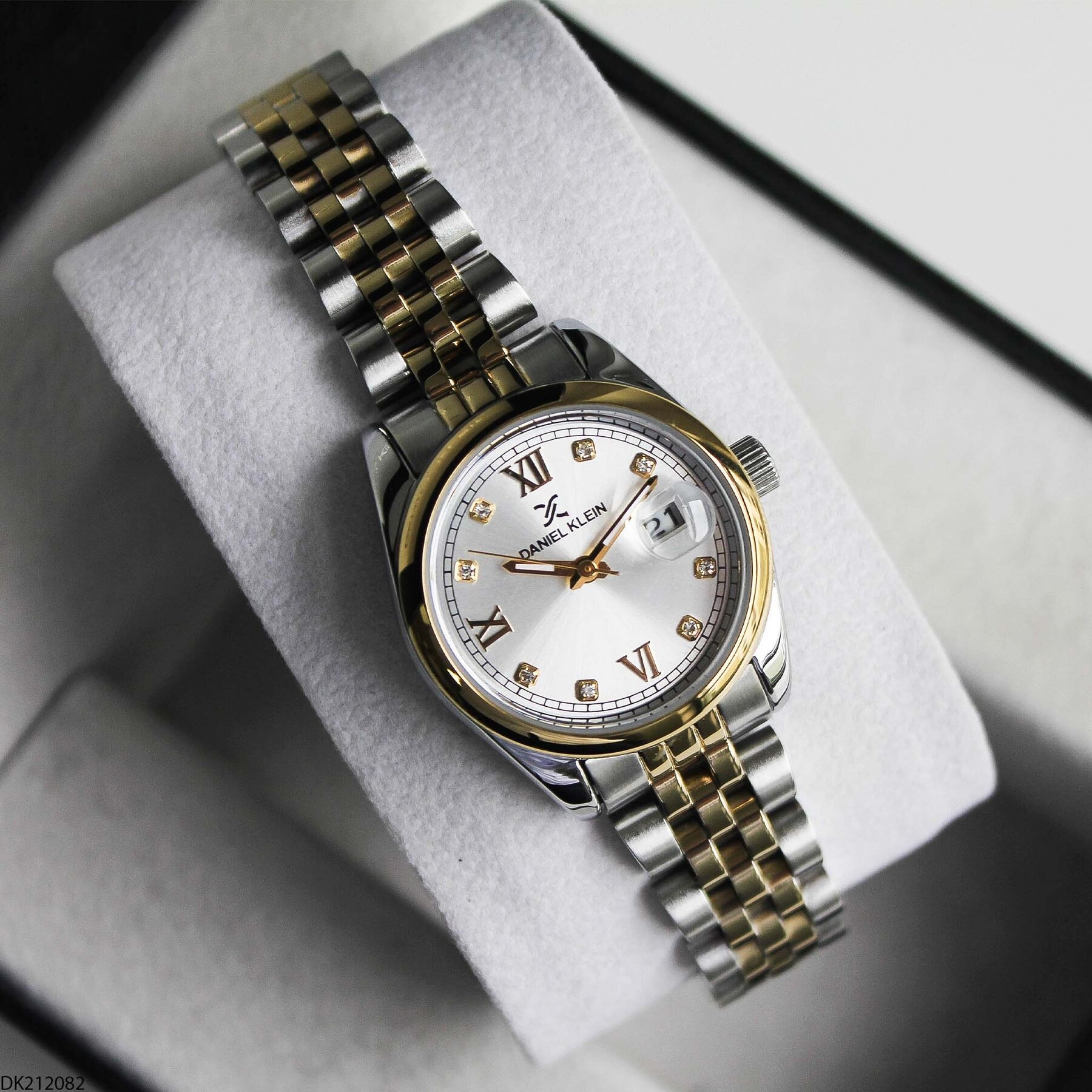 Daniel Klein DK327359 Leather Strap Women Watch