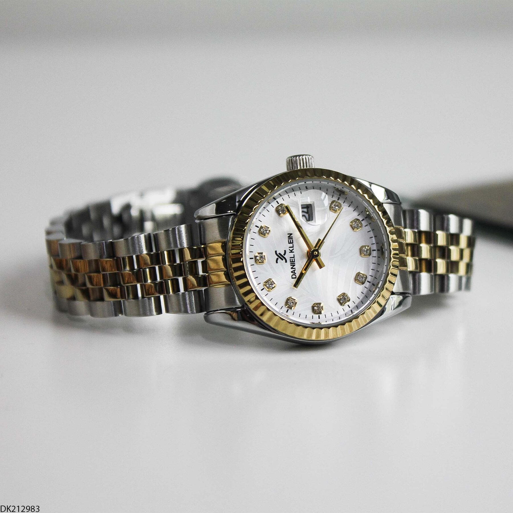 Daniel Klein DK327359 Leather Strap Women Watch