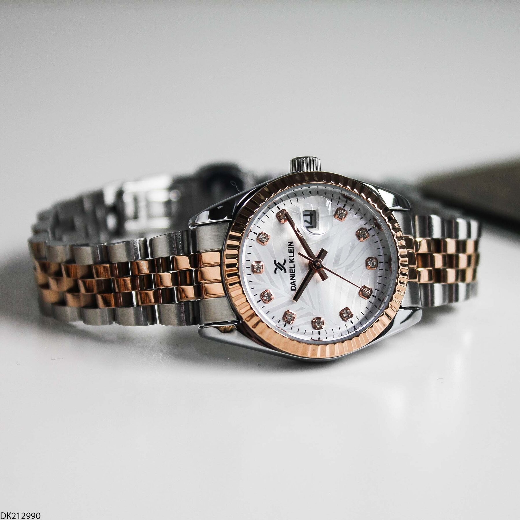 Daniel Klein DK327359 Leather Strap Women Watch