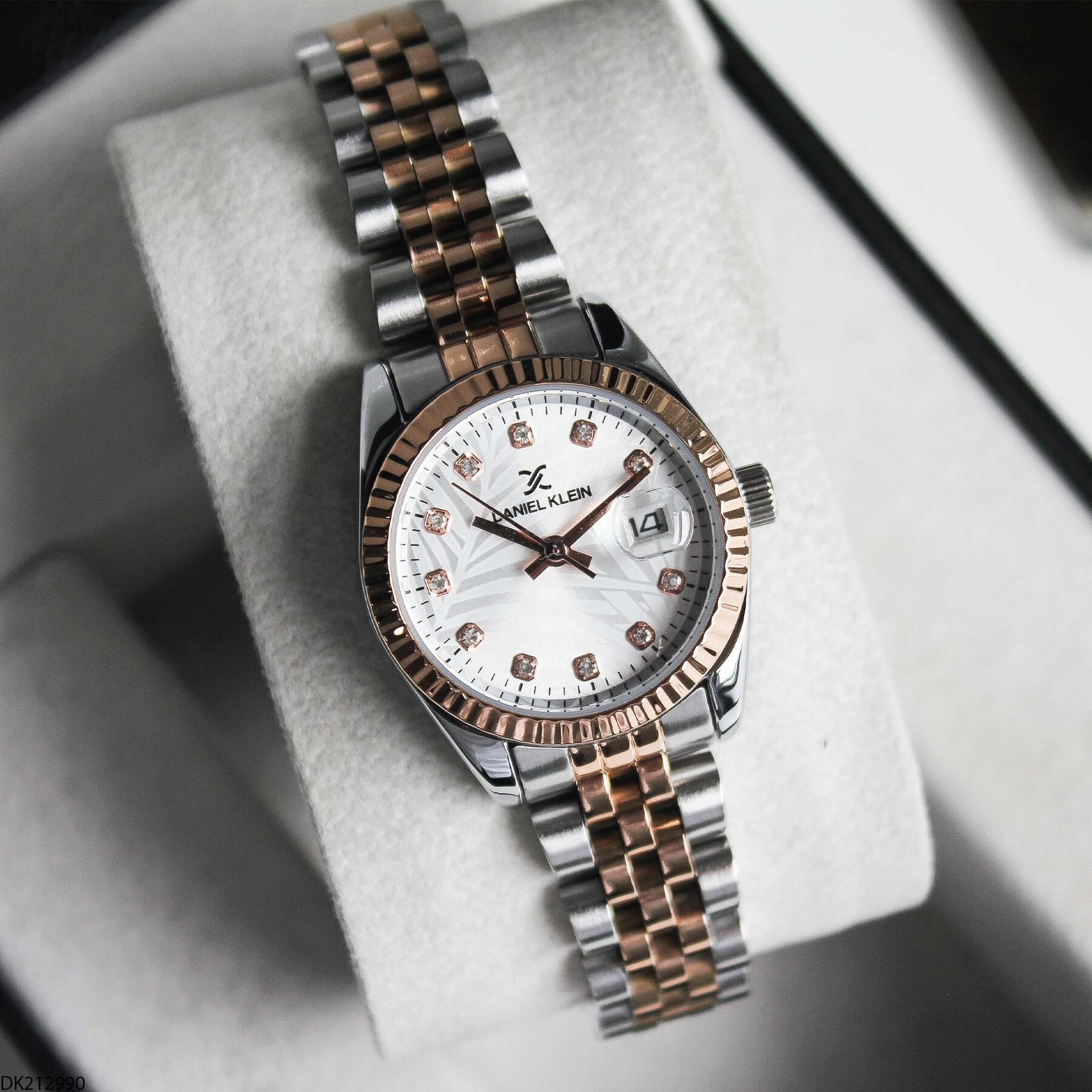 Daniel Klein DK327359 Leather Strap Women Watch