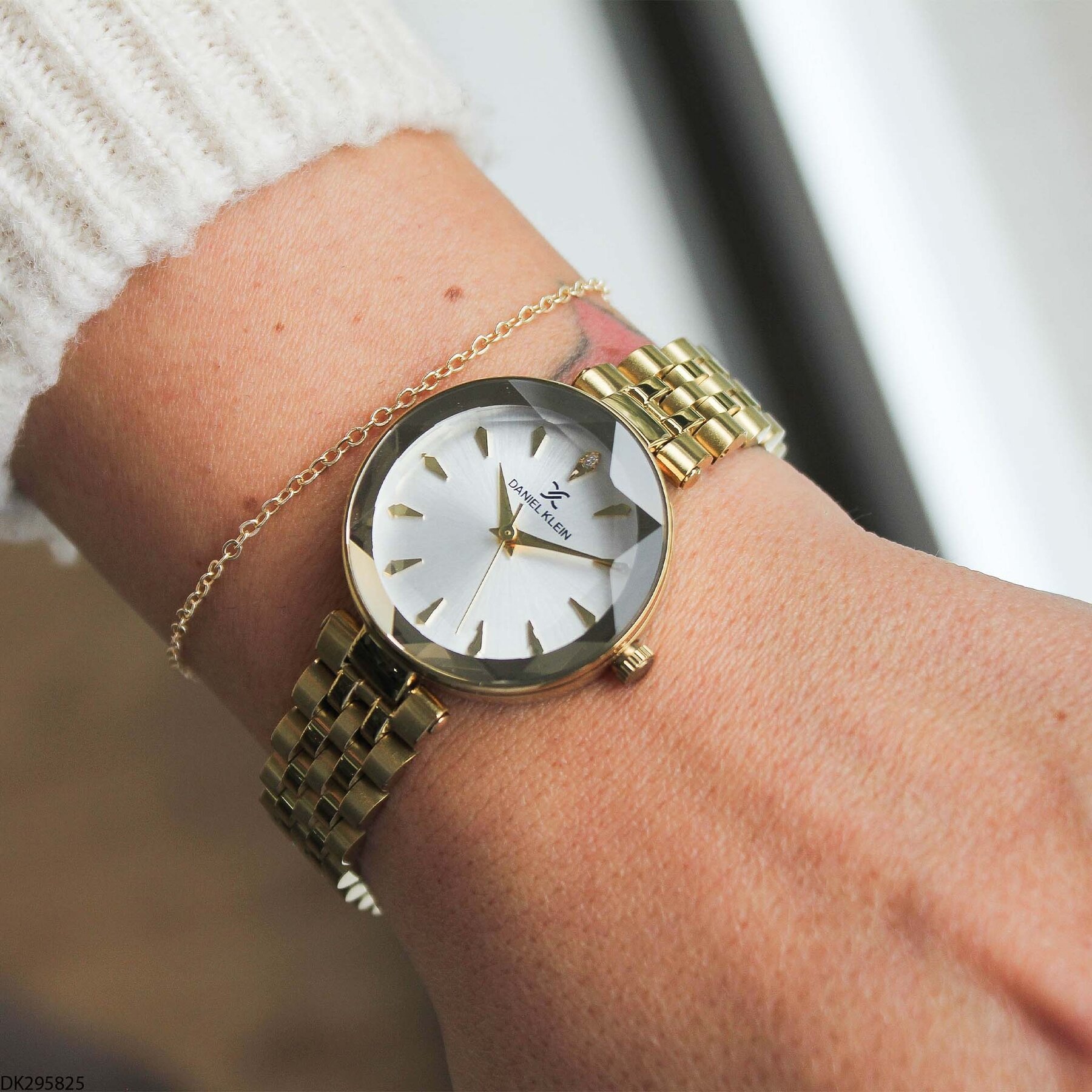 Daniel Klein DK327359 Leather Strap Women Watch