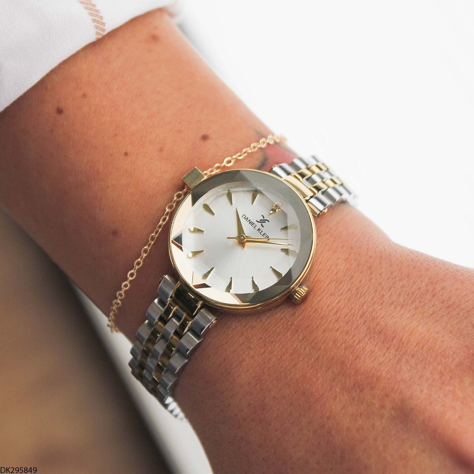 Daniel Klein DK327359 Leather Strap Women Watch