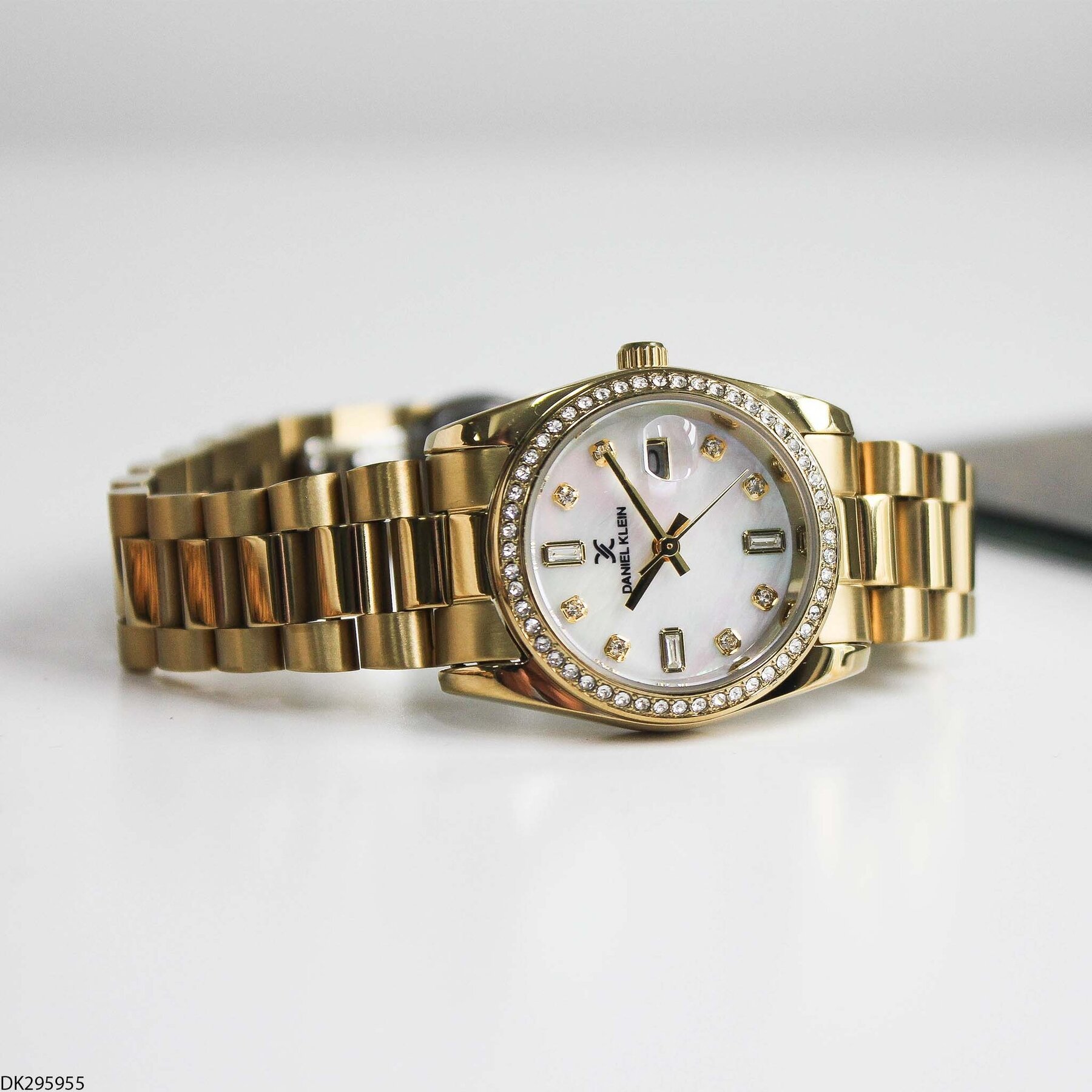 Daniel Klein DK327359 Leather Strap Women Watch