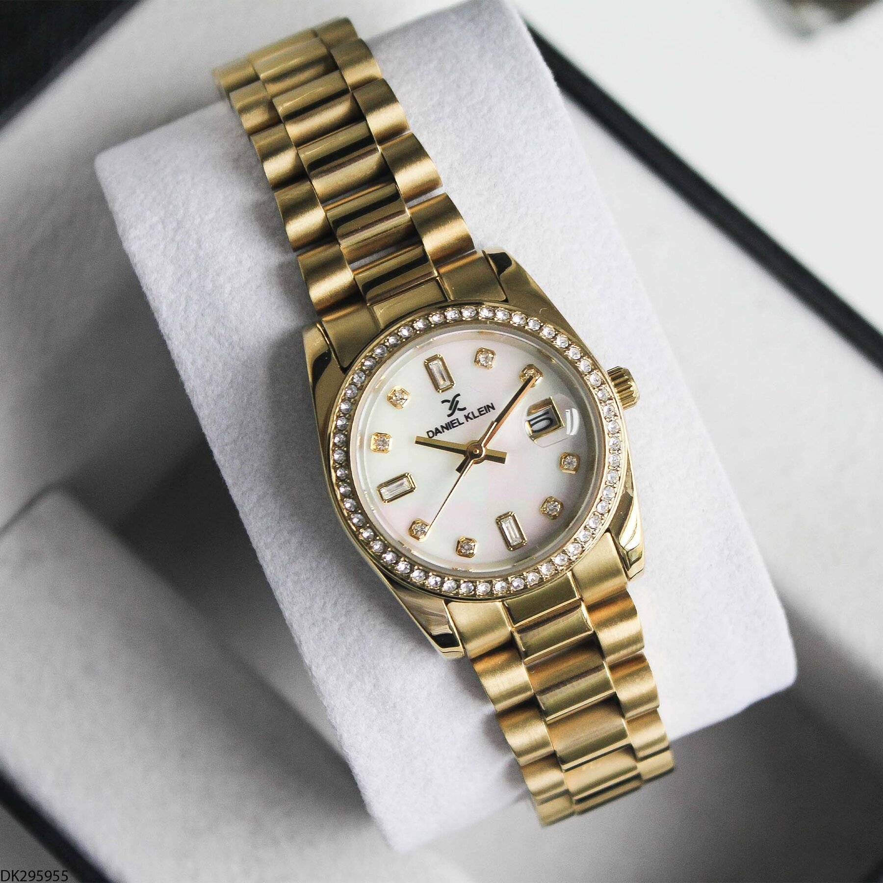 Daniel Klein DK327359 Leather Strap Women Watch