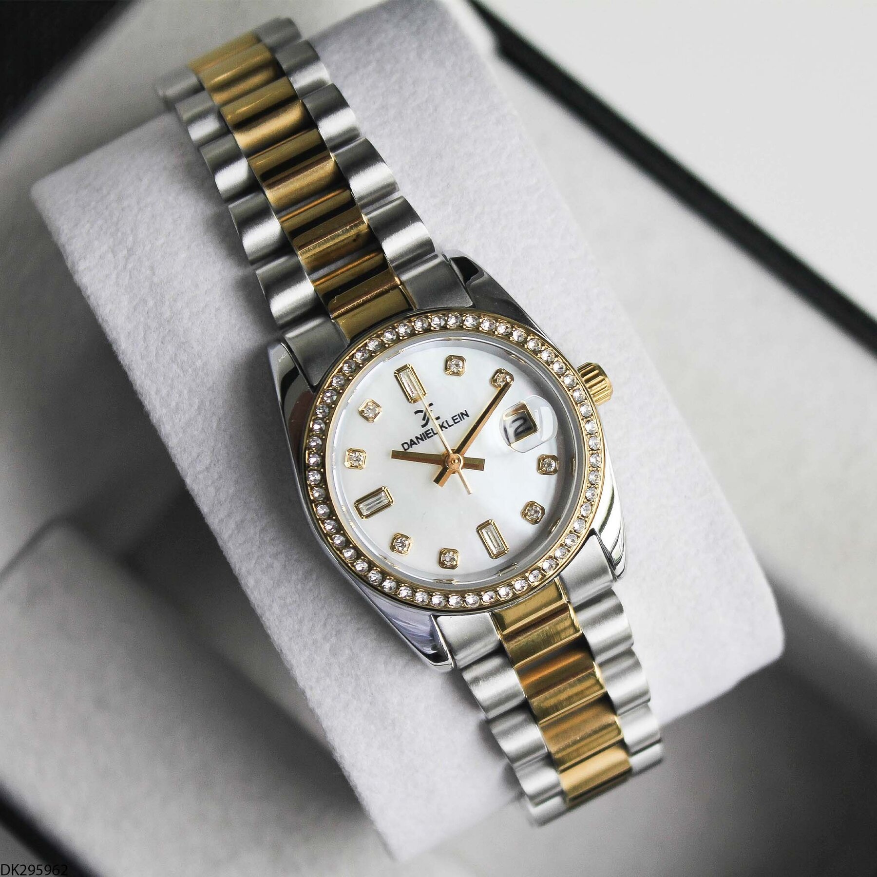 Daniel Klein DK327359 Leather Strap Women Watch