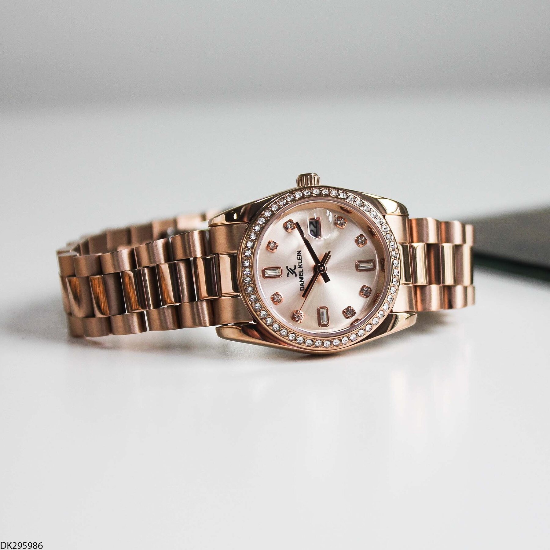 Daniel Klein DK327359 Leather Strap Women Watch