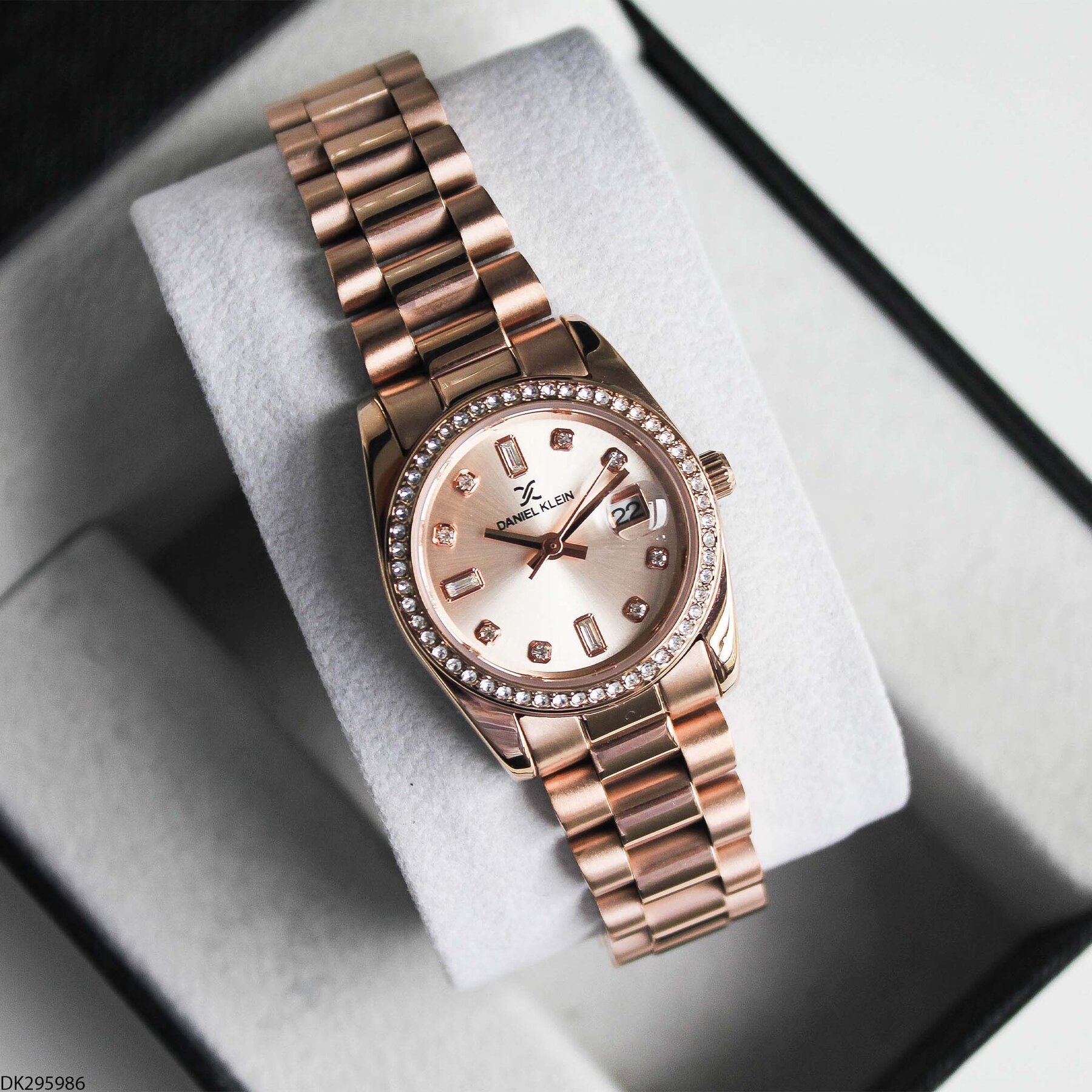 Daniel Klein DK327359 Leather Strap Women Watch