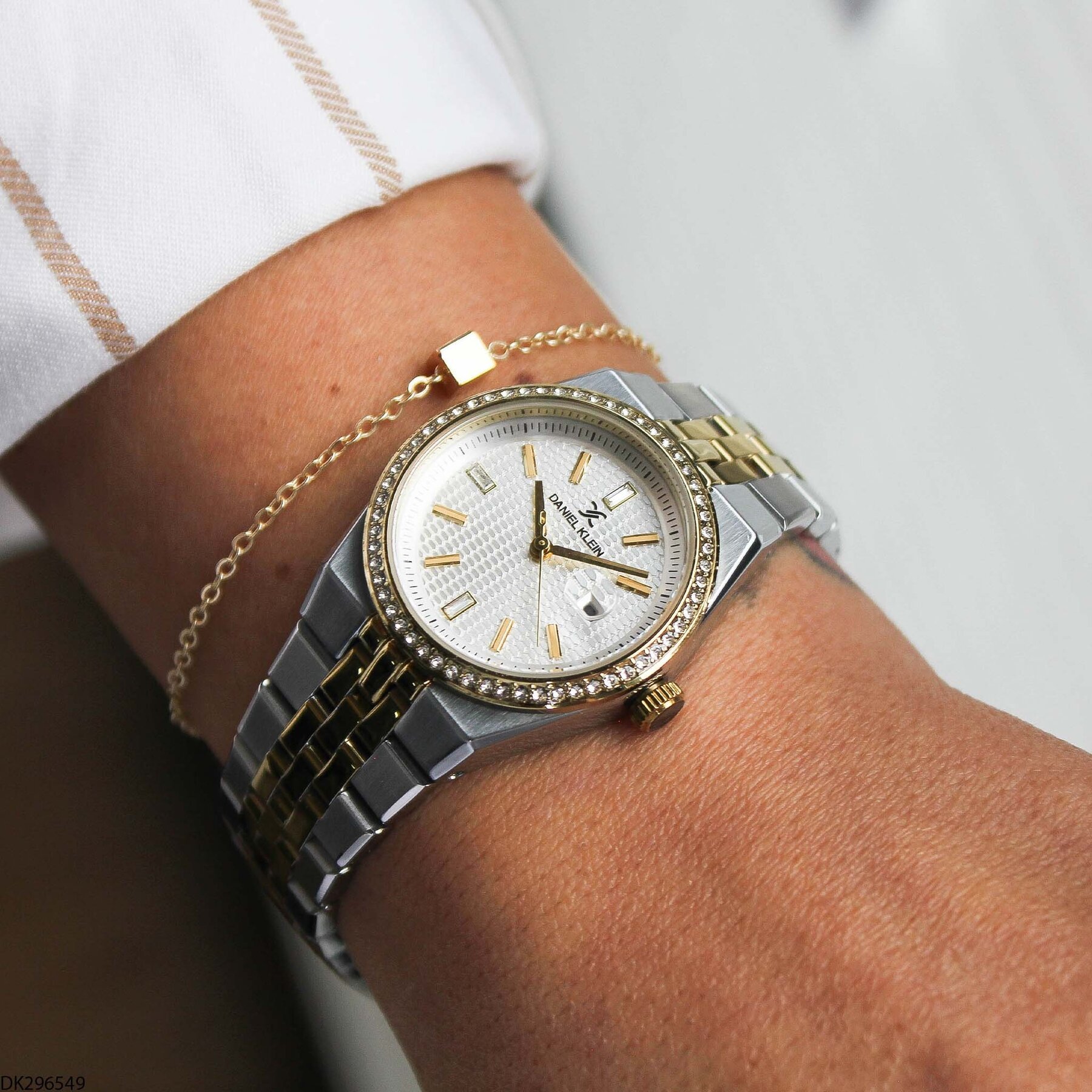 Daniel Klein DK327359 Leather Strap Women Watch