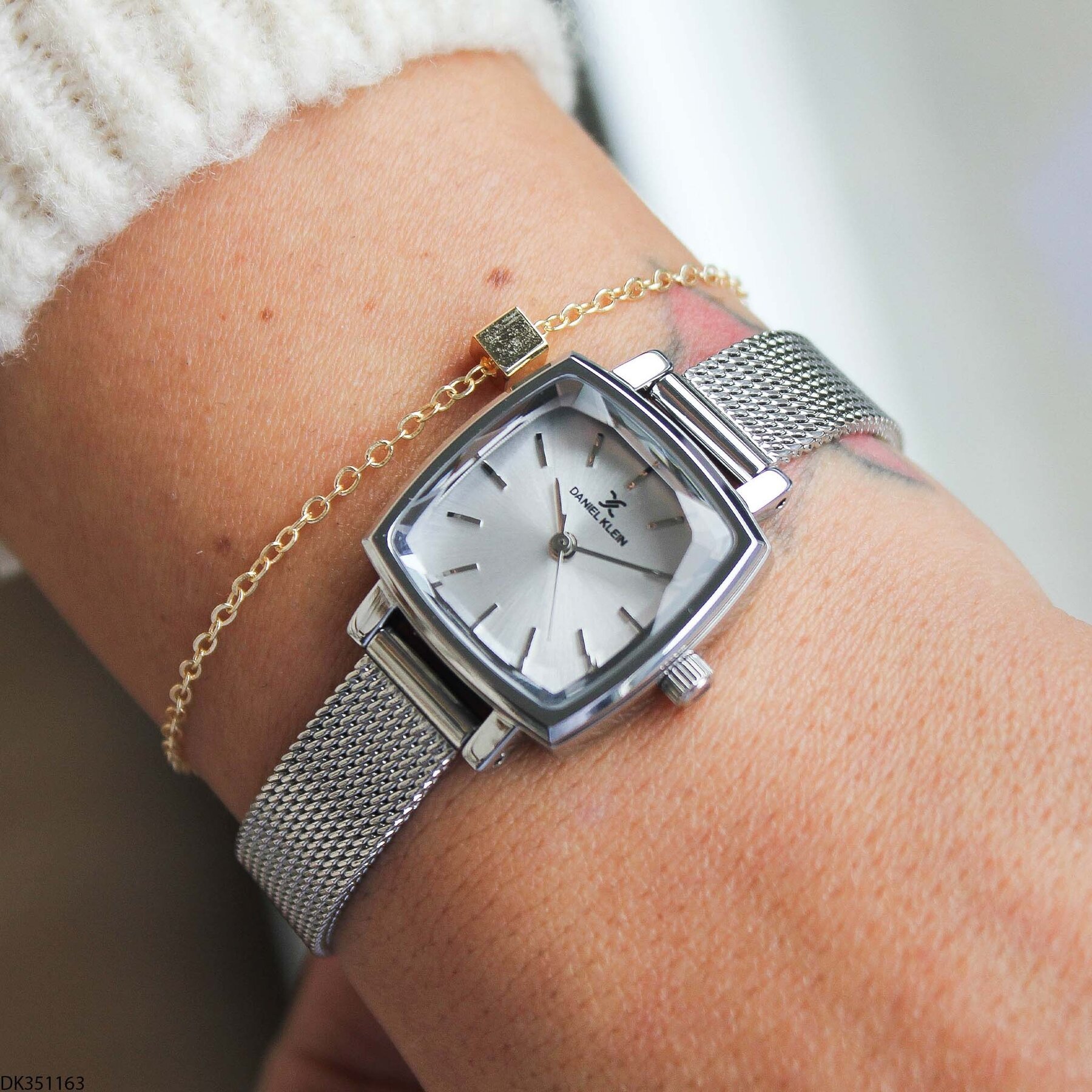 Daniel Klein DK327359 Leather Strap Women Watch