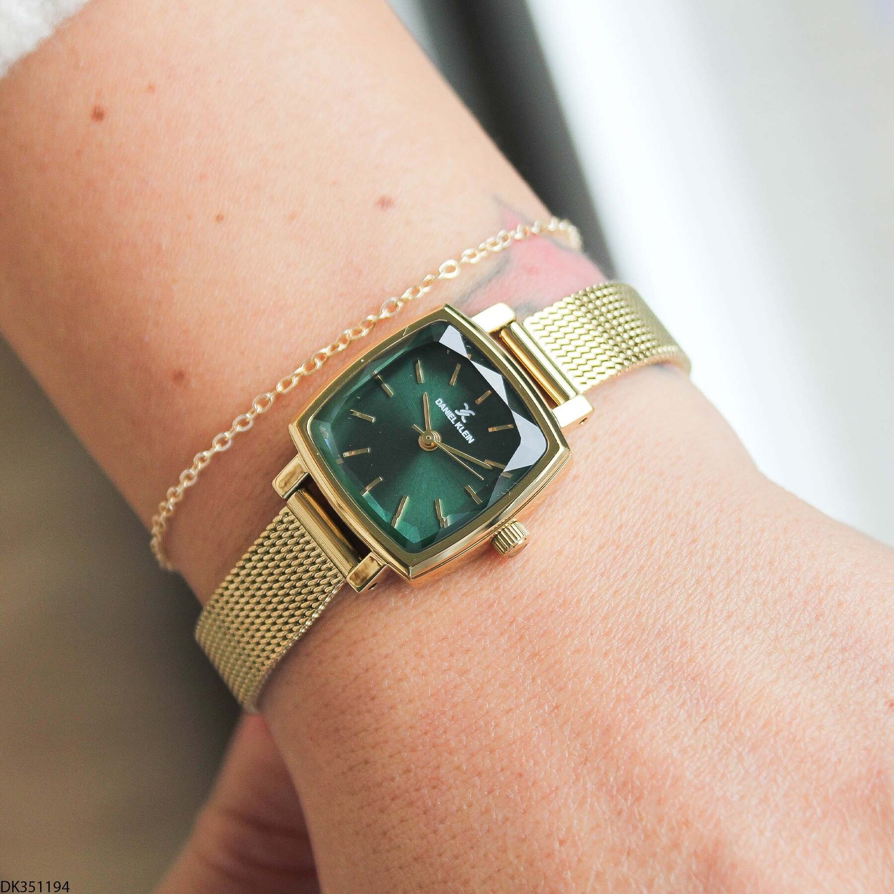 Daniel Klein DK327359 Leather Strap Women Watch