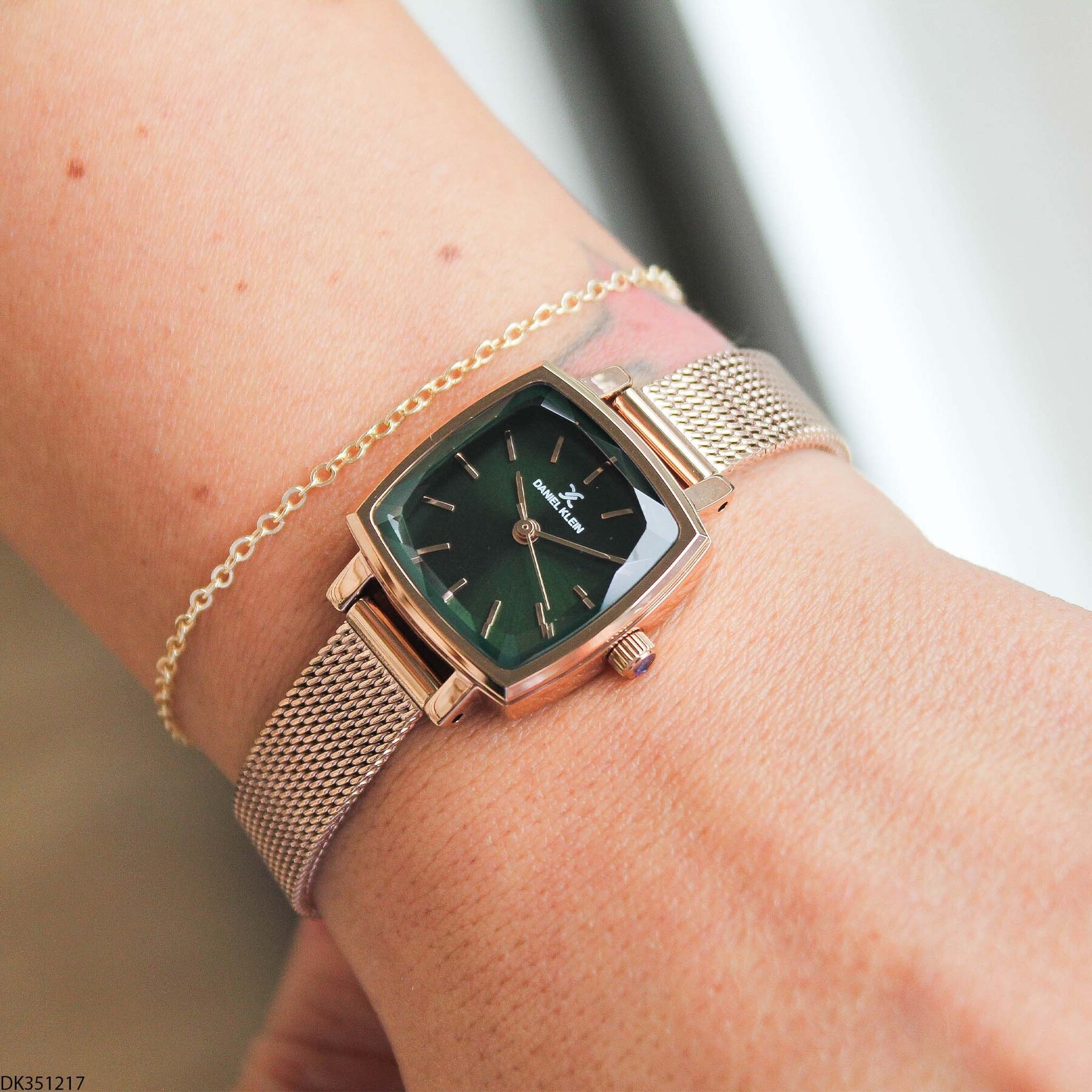 Daniel Klein DK327359 Leather Strap Women Watch