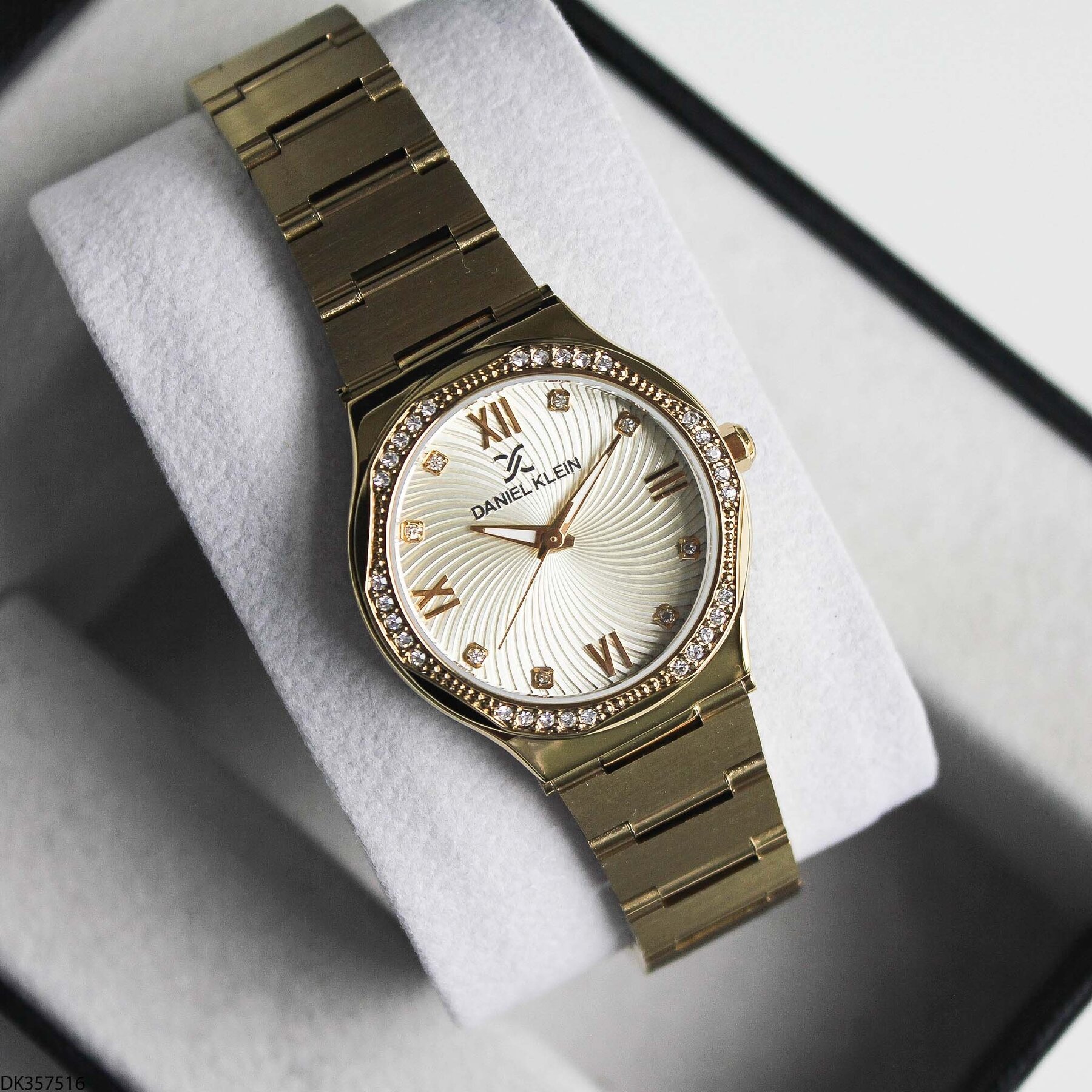 Daniel Klein DK327359 Leather Strap Women Watch