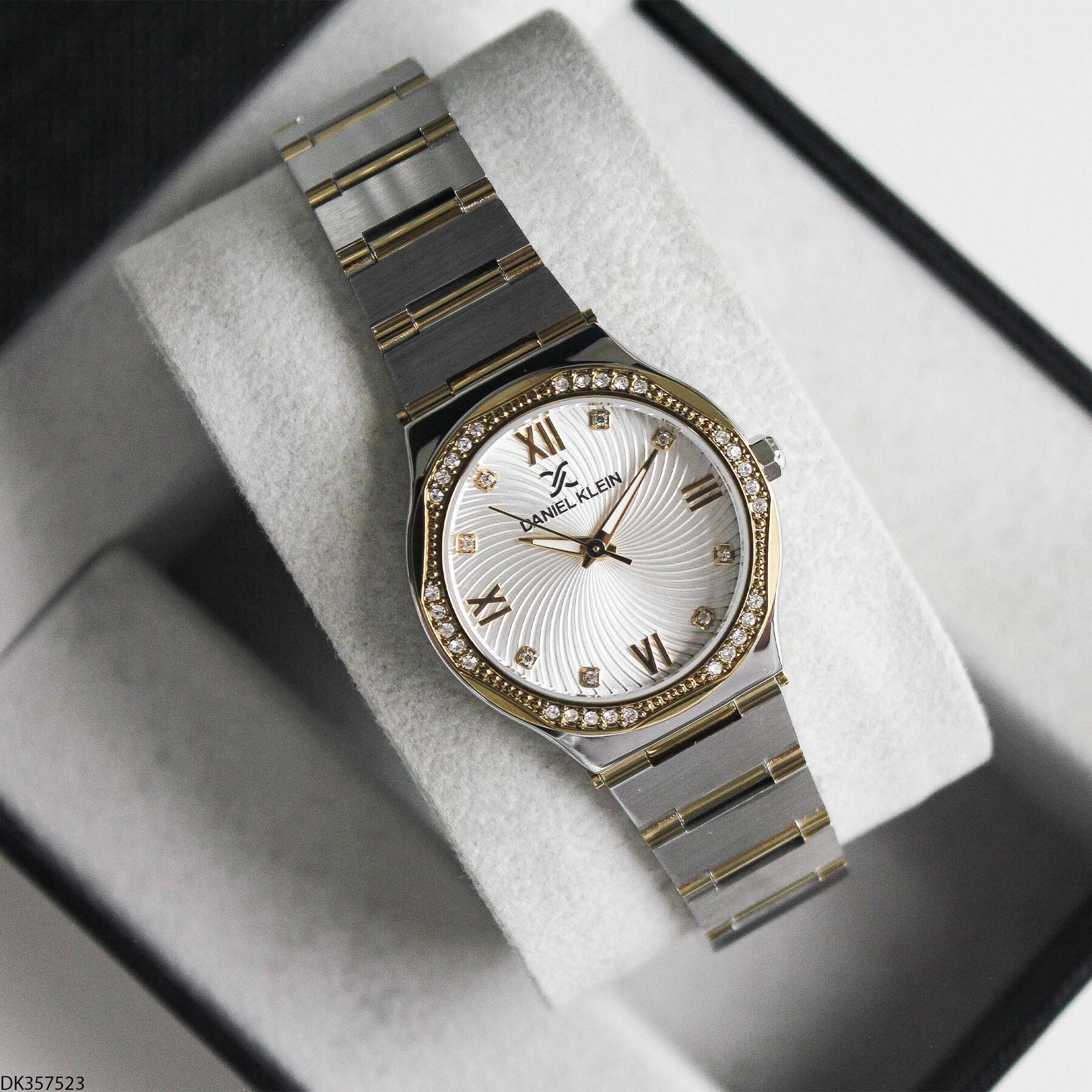 Daniel Klein DK327359 Leather Strap Women Watch