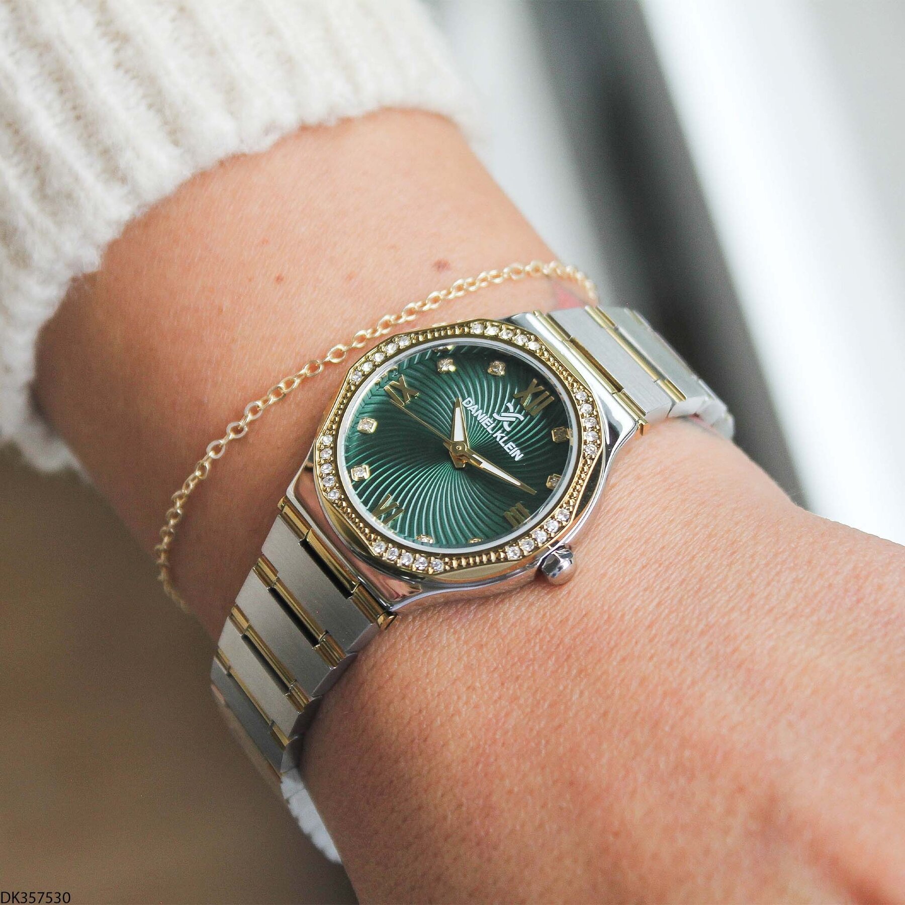 Daniel Klein DK327359 Leather Strap Women Watch