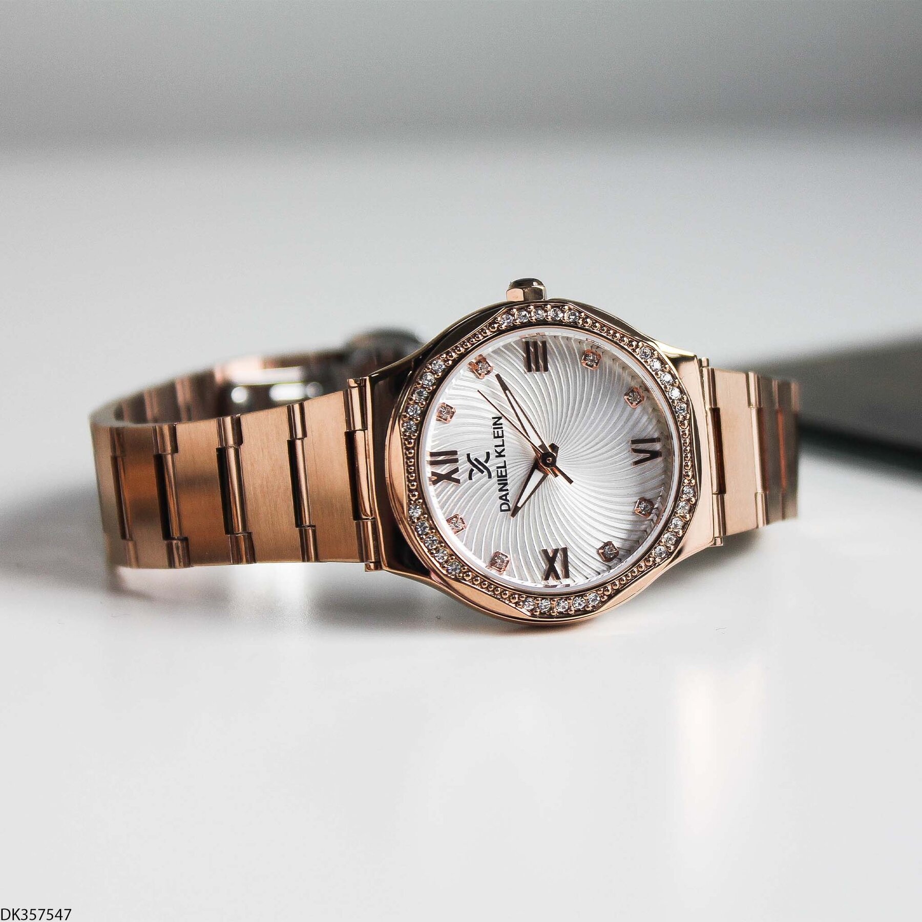 Daniel Klein DK327359 Leather Strap Women Watch