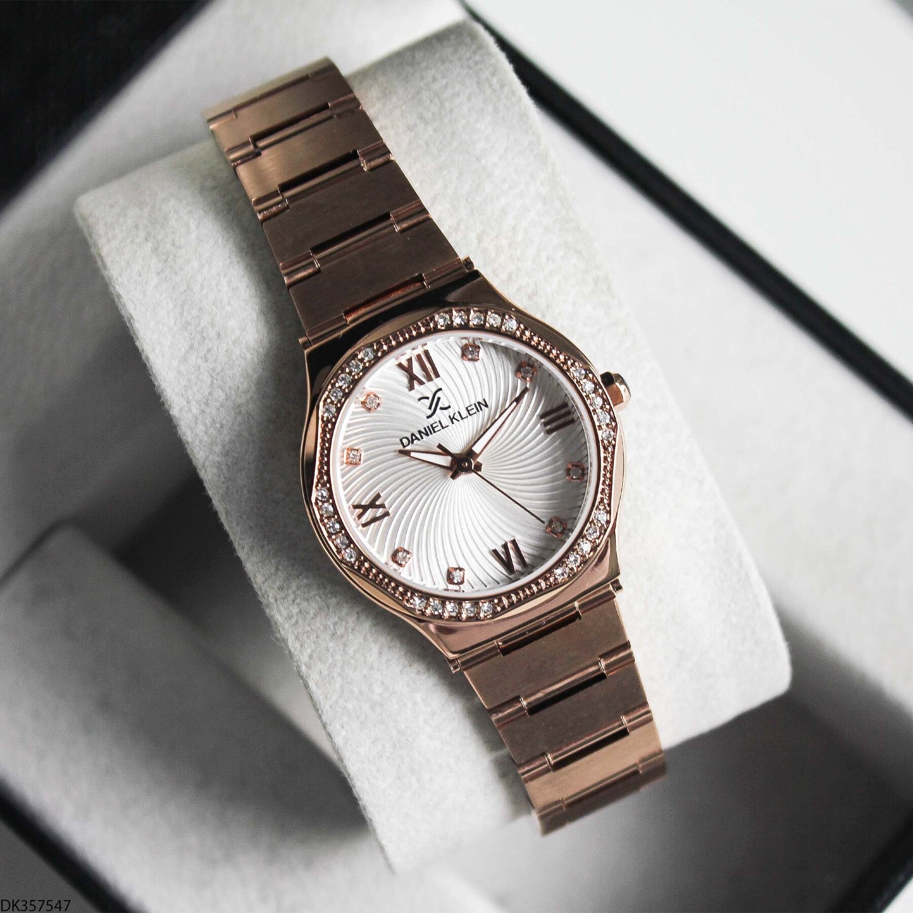 Daniel Klein DK327359 Leather Strap Women Watch