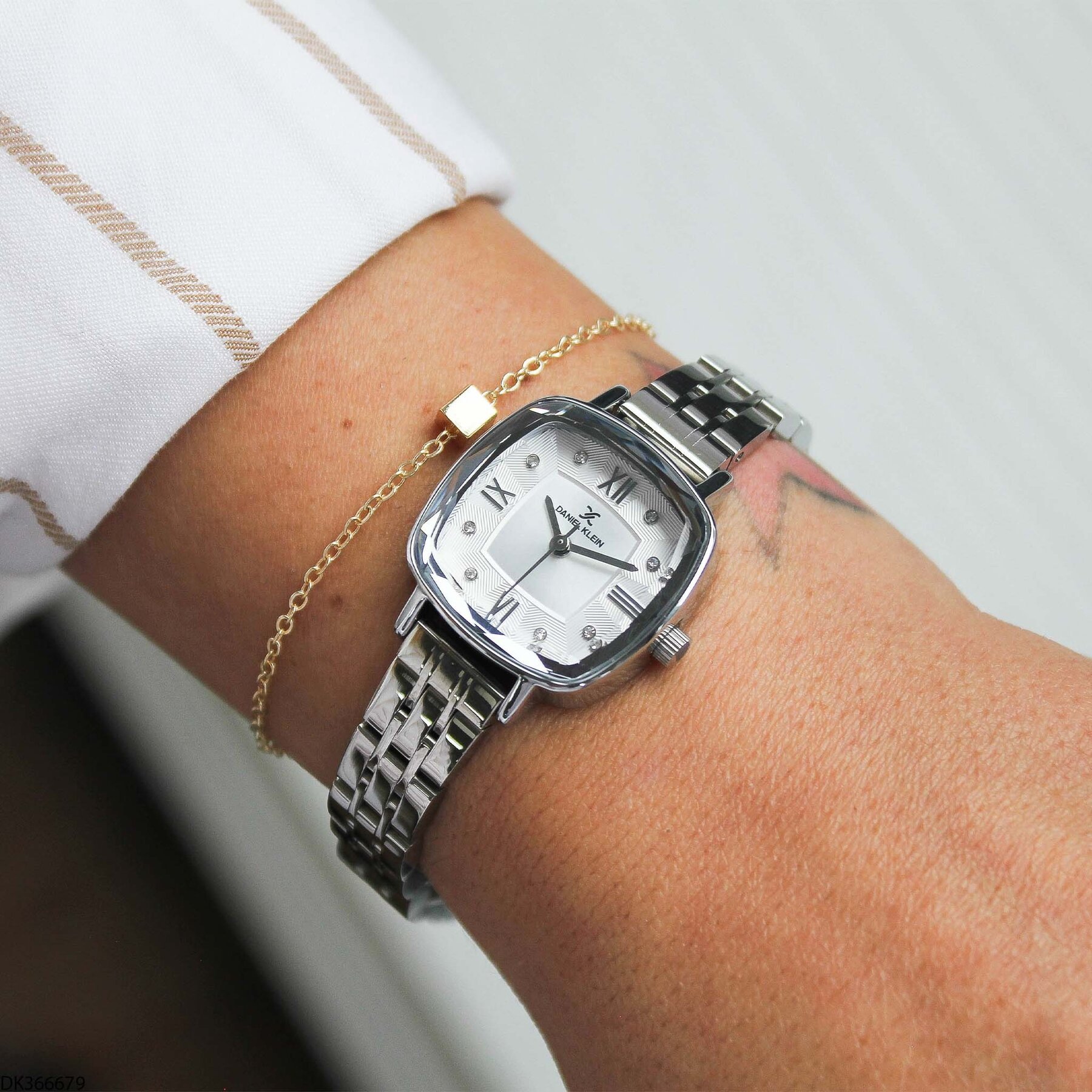 Daniel Klein DK327359 Leather Strap Women Watch