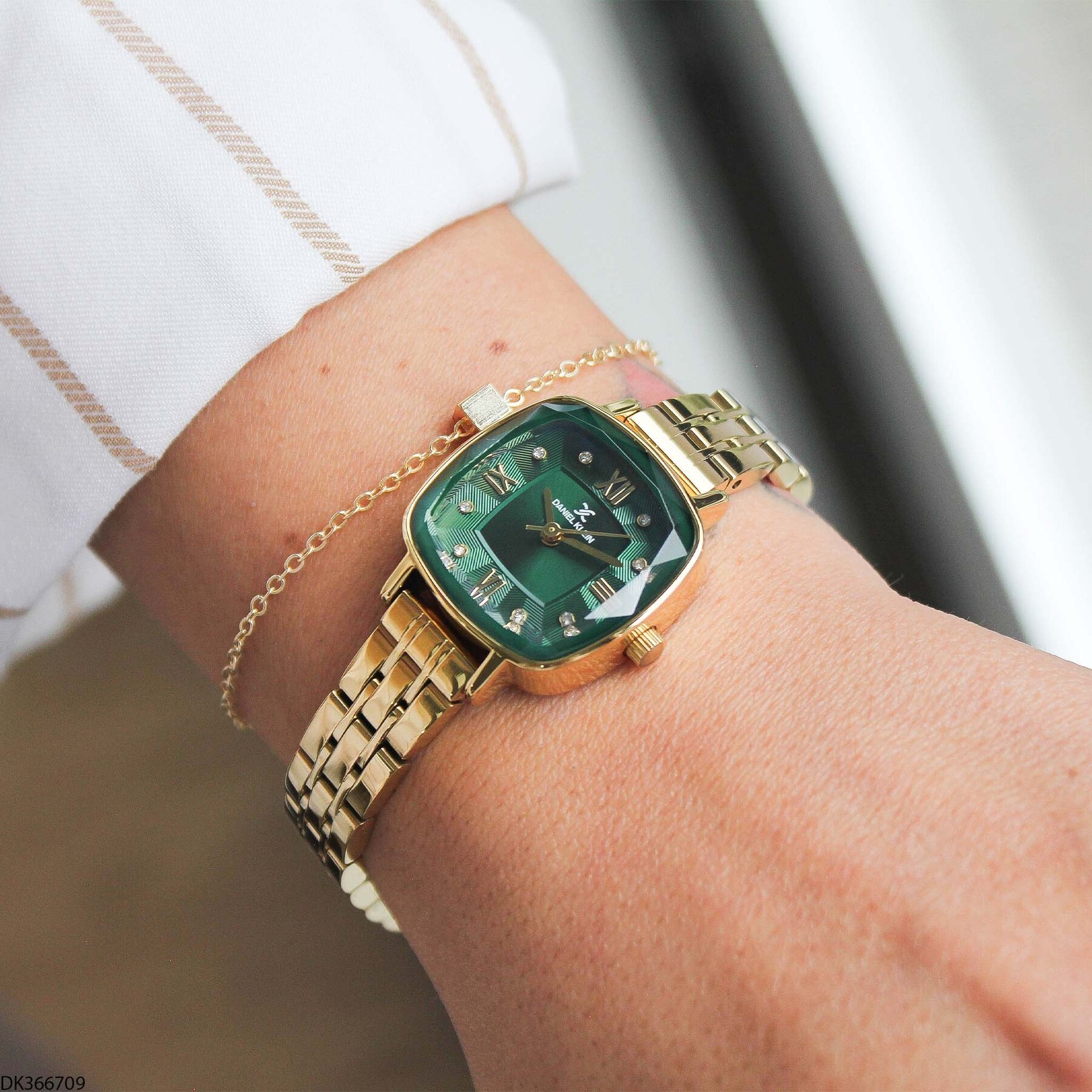 Daniel Klein DK327359 Leather Strap Women Watch