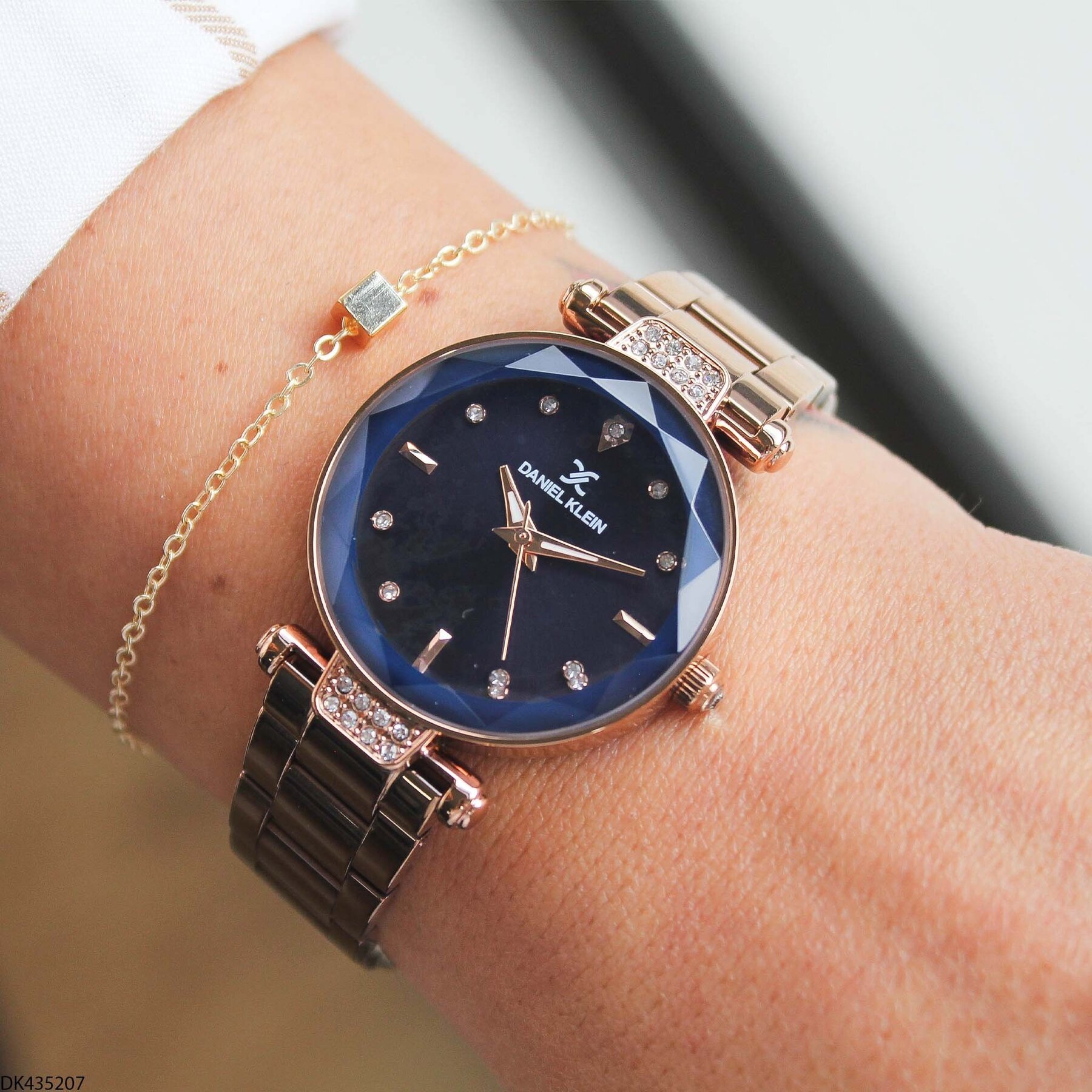 Daniel Klein DK327359 Leather Strap Women Watch