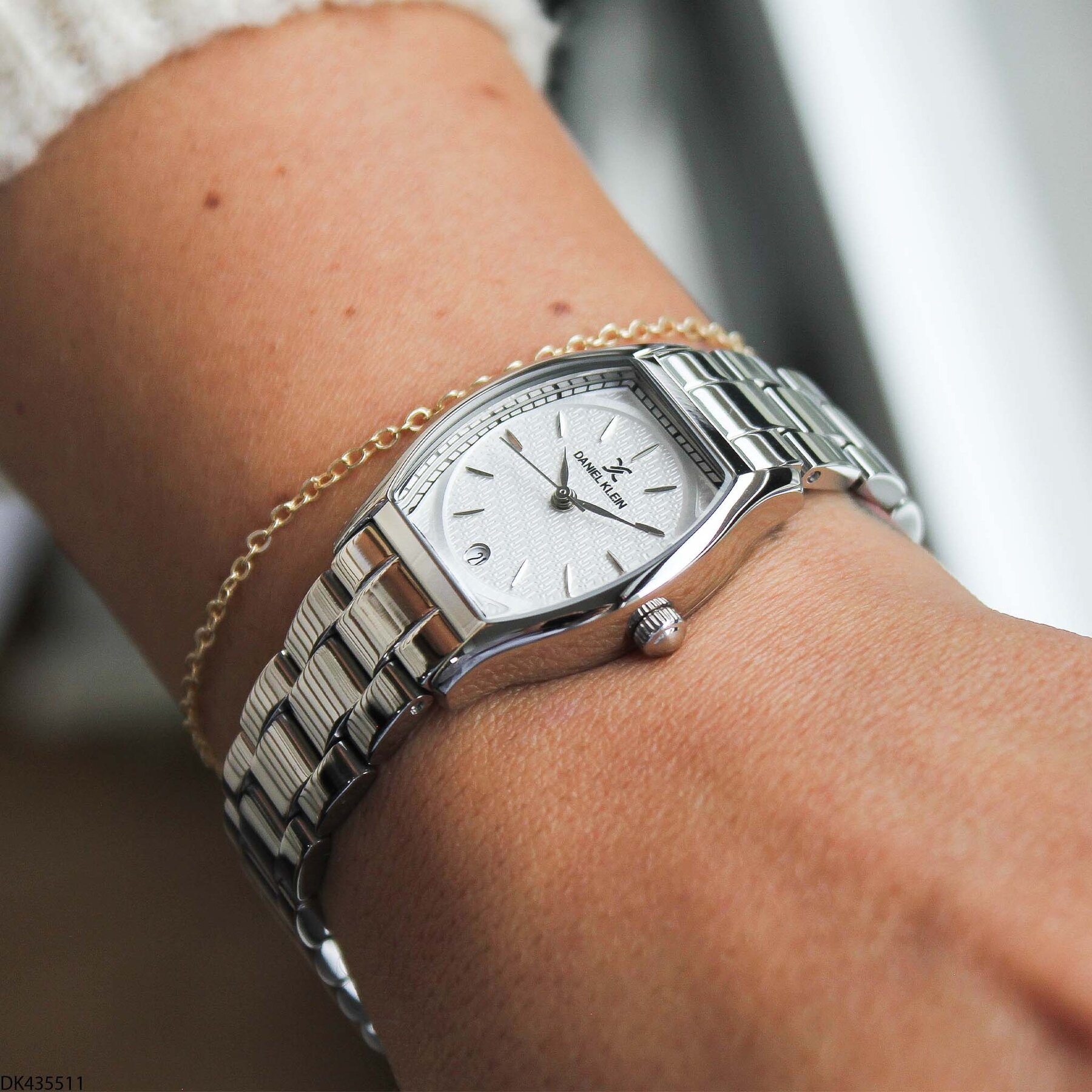 Daniel Klein DK327359 Leather Strap Women Watch