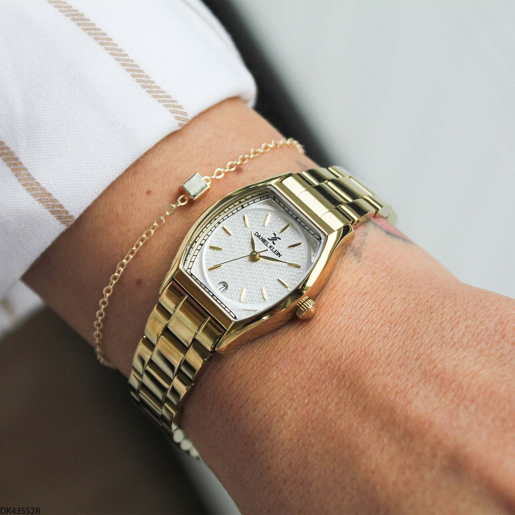 Daniel Klein DK327359 Leather Strap Women Watch