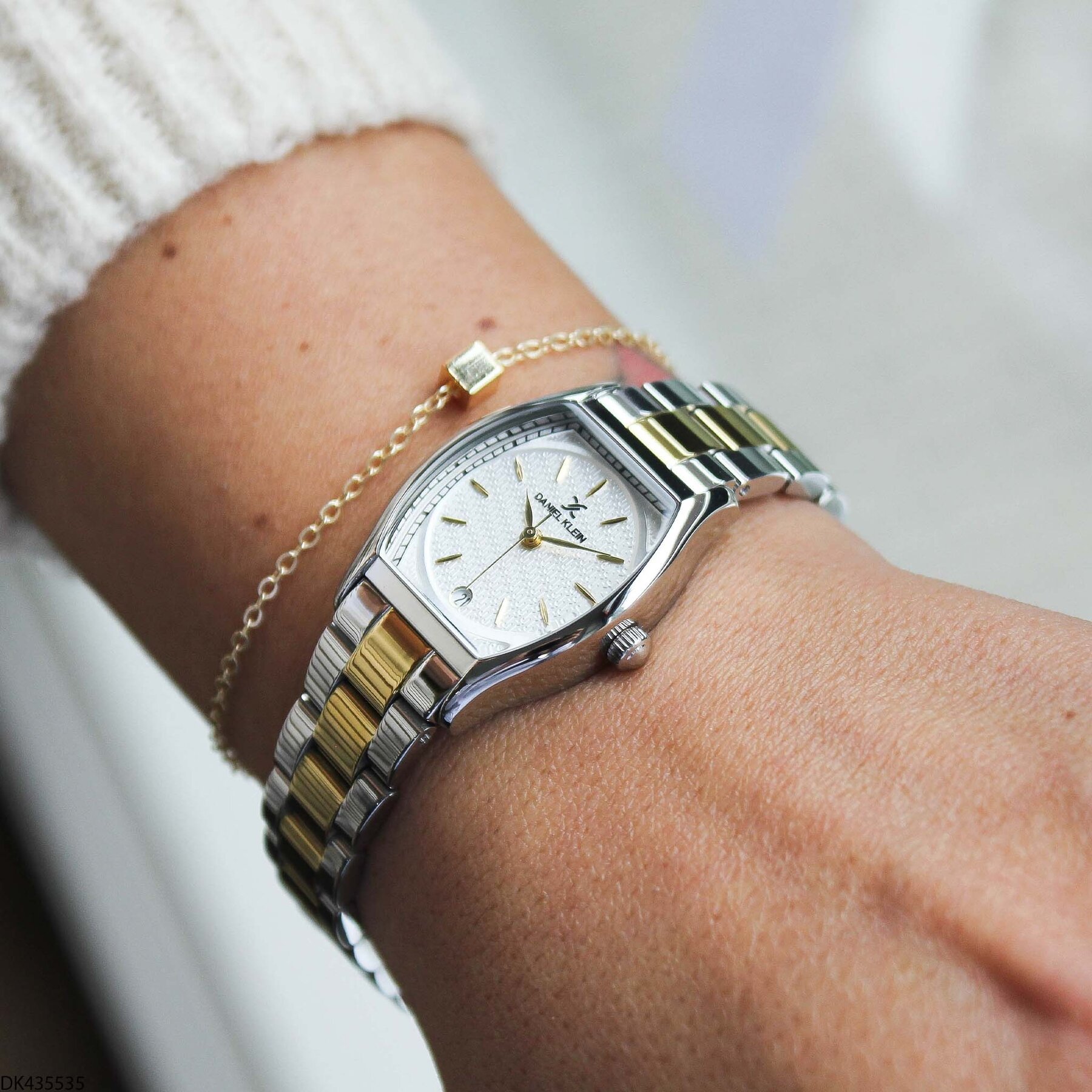 Daniel Klein DK327359 Leather Strap Women Watch