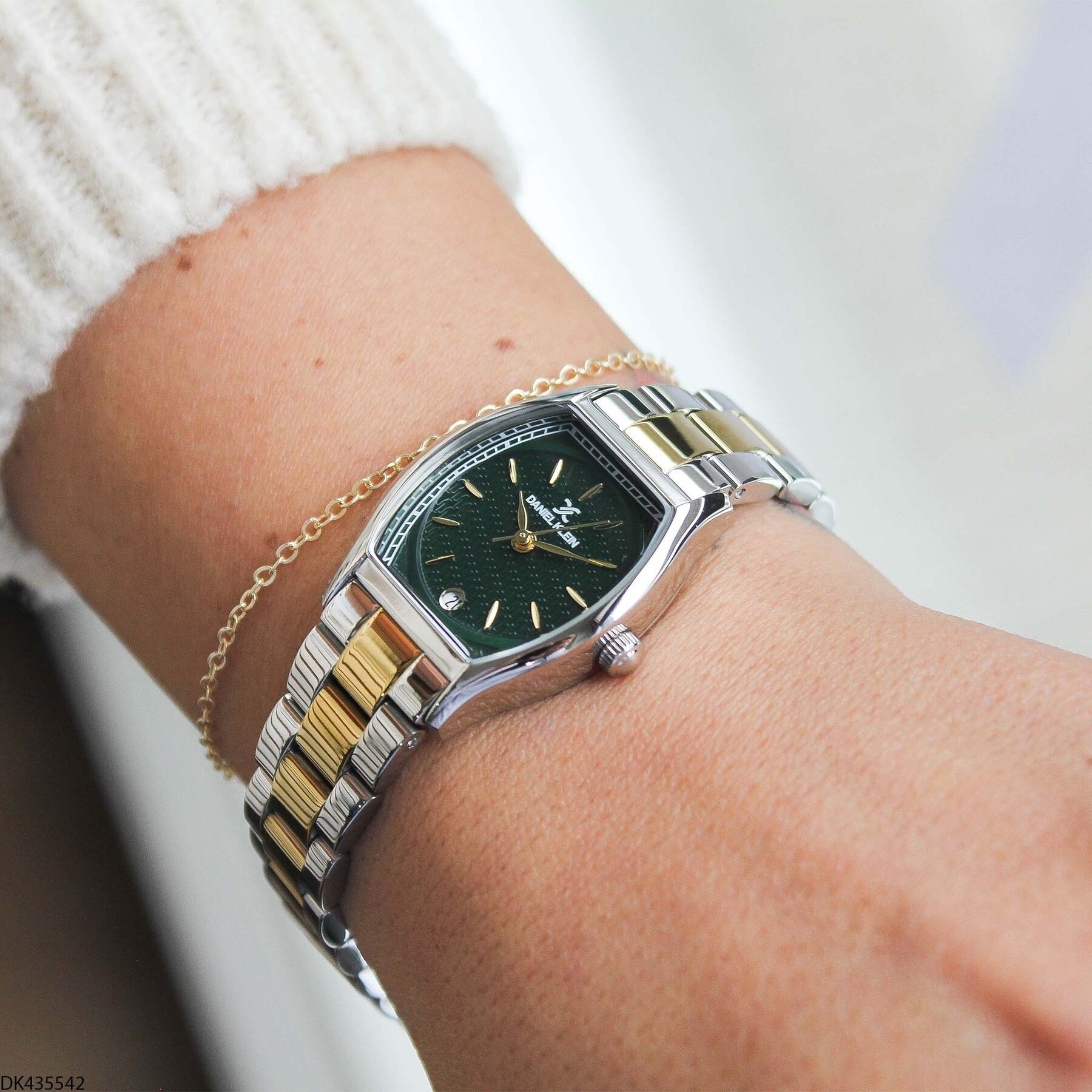 Daniel Klein DK327359 Leather Strap Women Watch