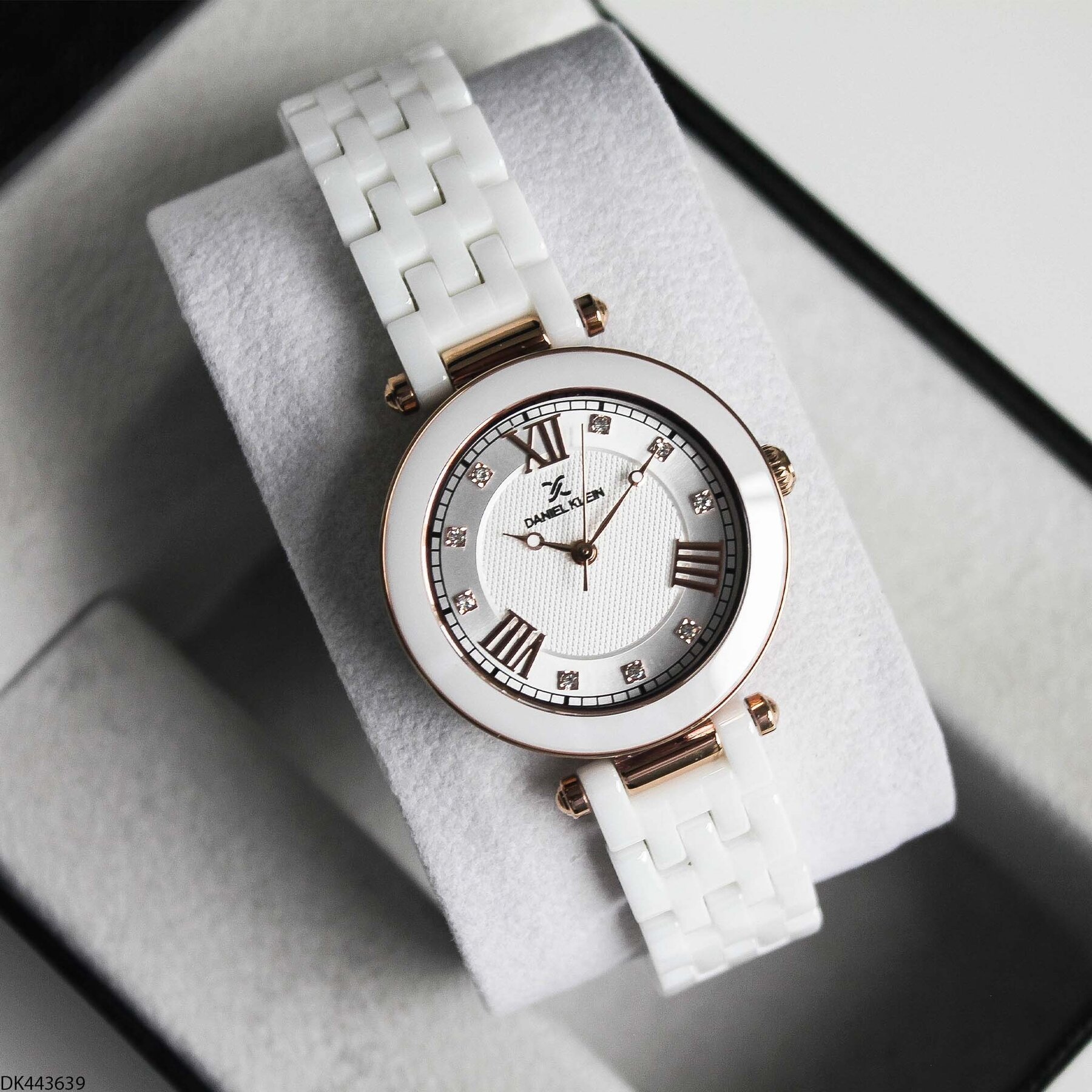 Daniel Klein DK327359 Leather Strap Women Watch