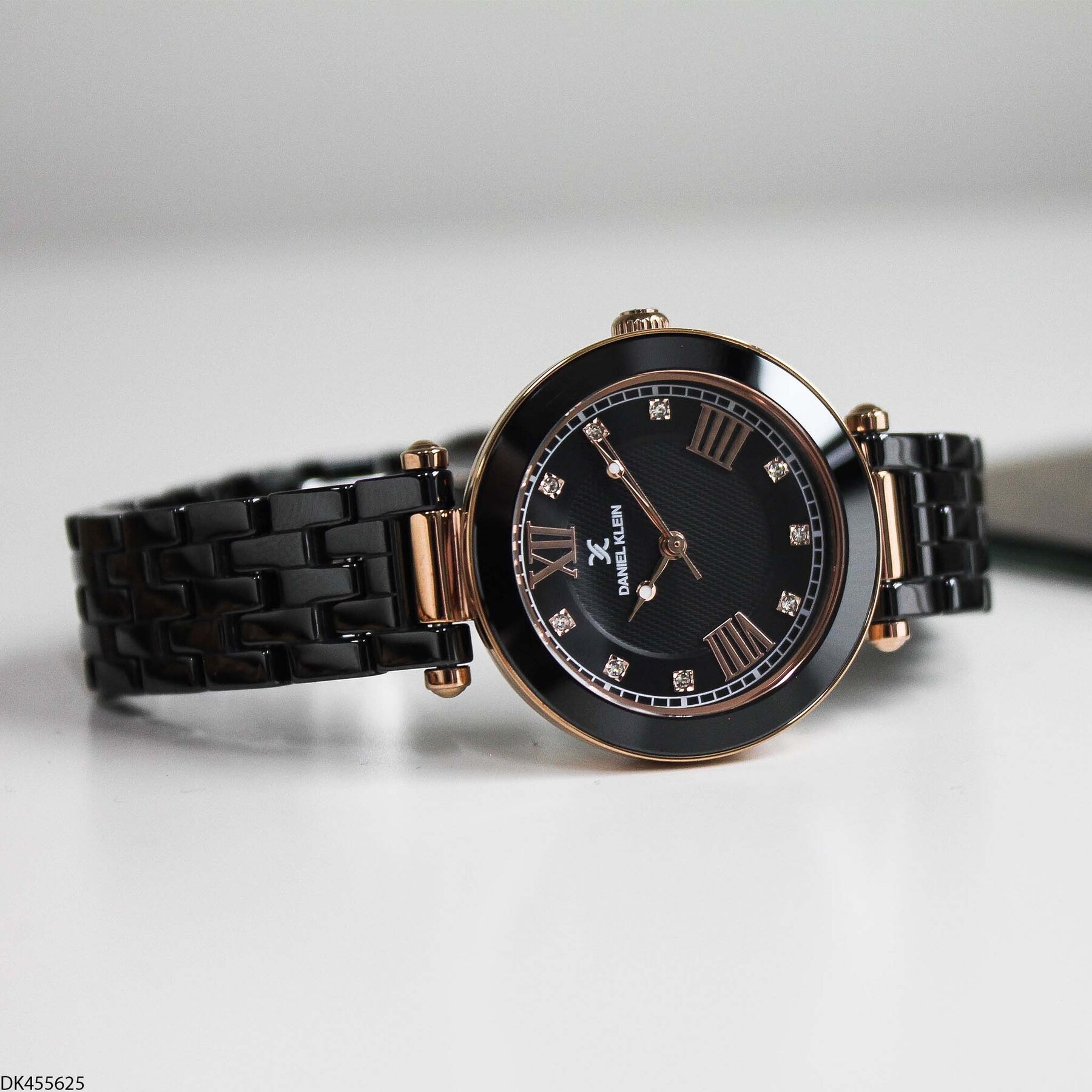 Daniel Klein DK327359 Leather Strap Women Watch