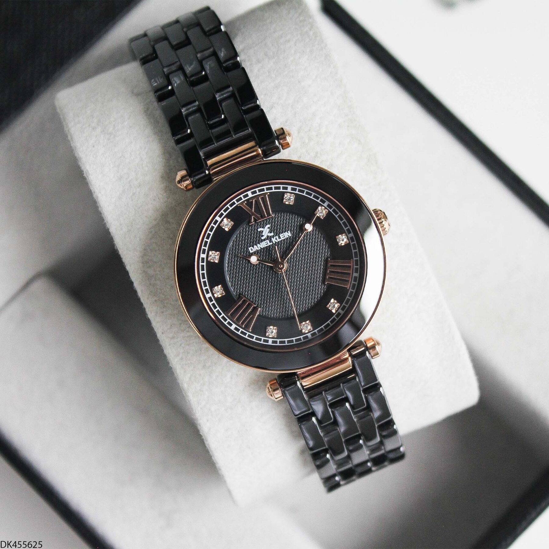 Daniel Klein DK327359 Leather Strap Women Watch