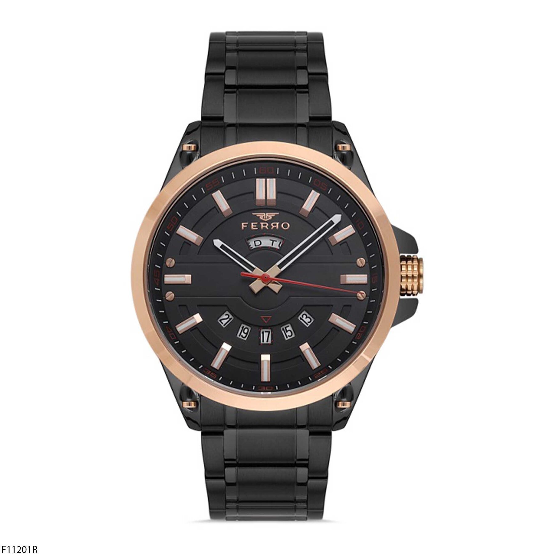 Ferro F11201R Çelik Kordonlu Erkek Kol Saati