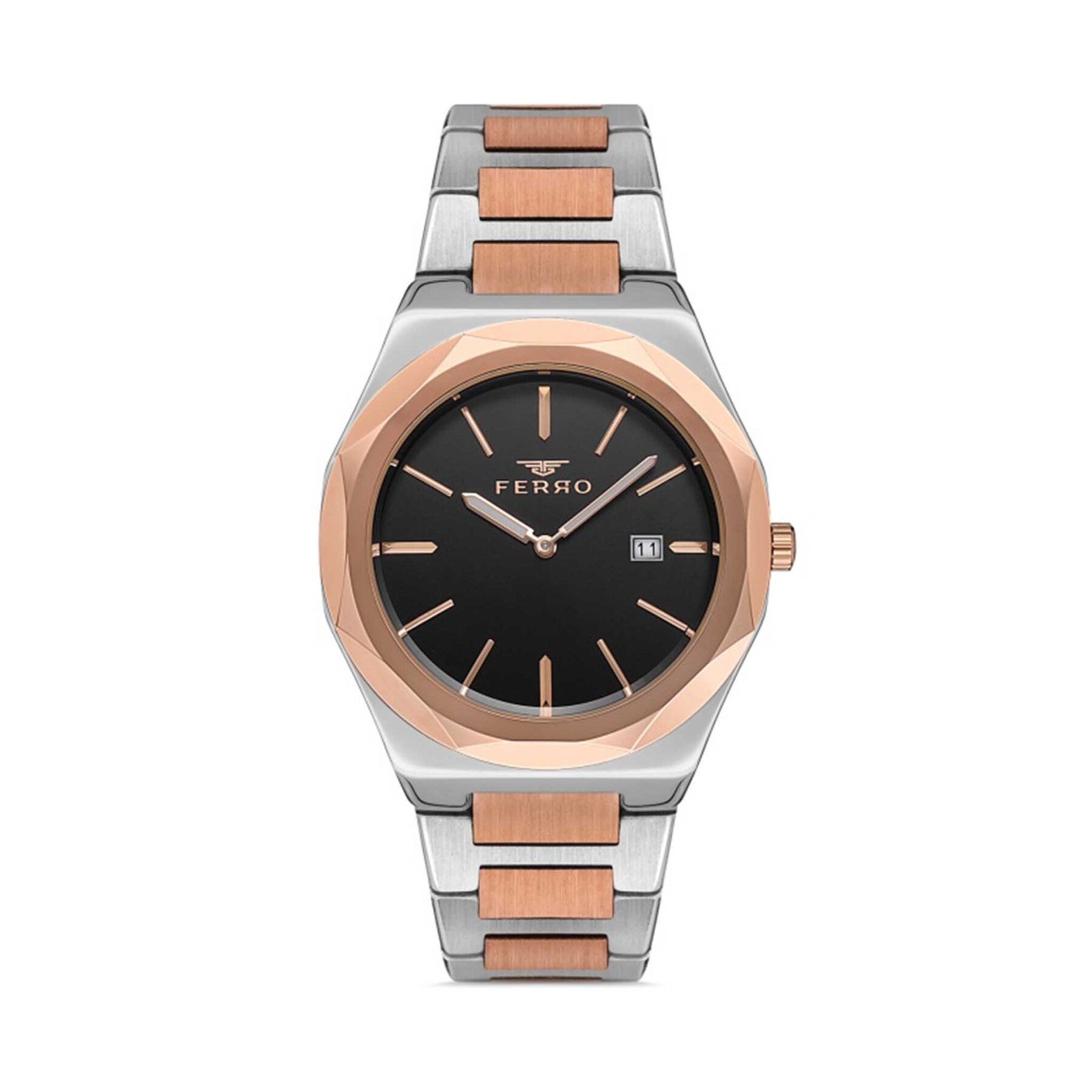 Ferro F40092E Çelik Kordonlu Erkek Kol Saati