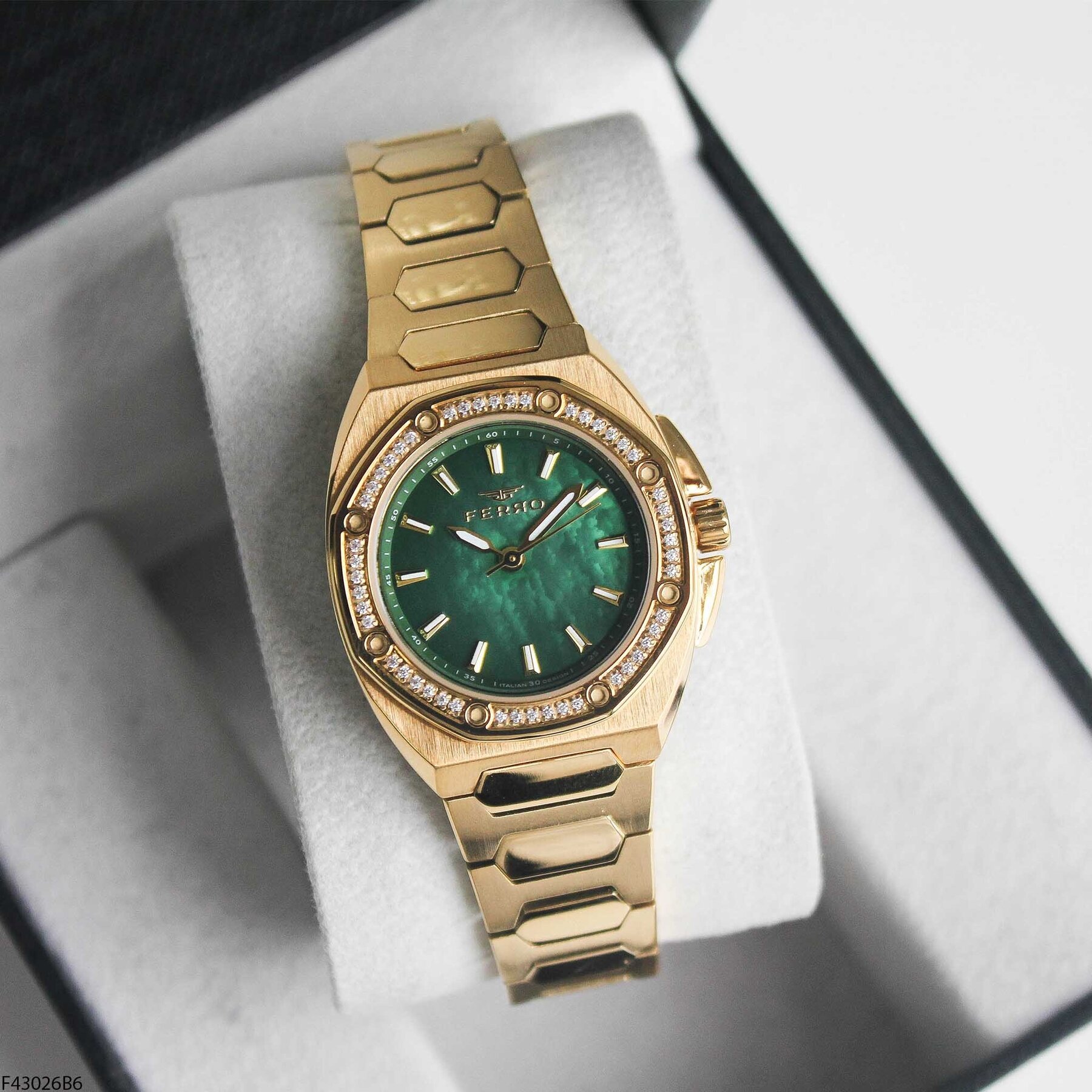 Ferro F43026B6 Steel Strap Women Watch