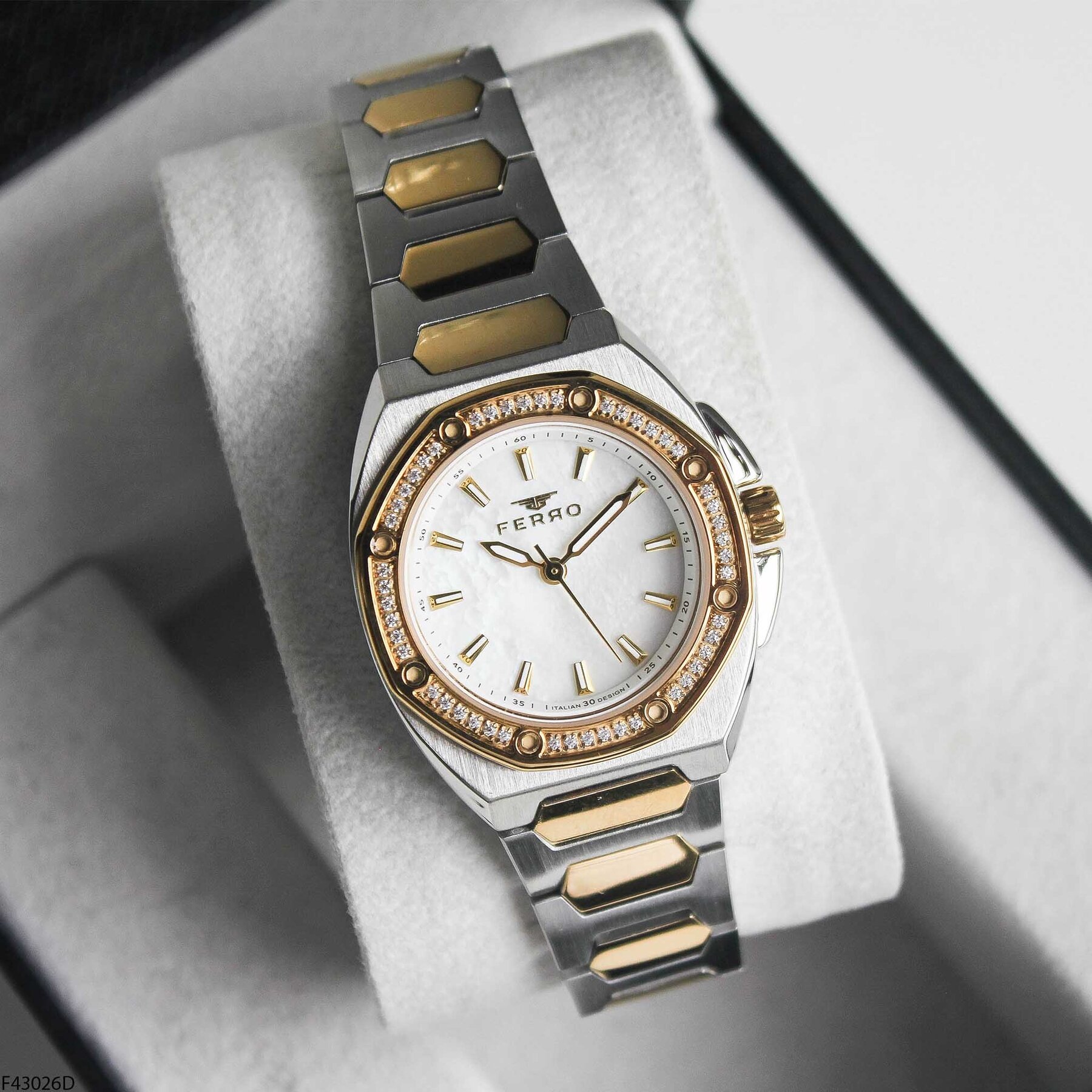 Ferro F43026D Steel Strap Women Watch