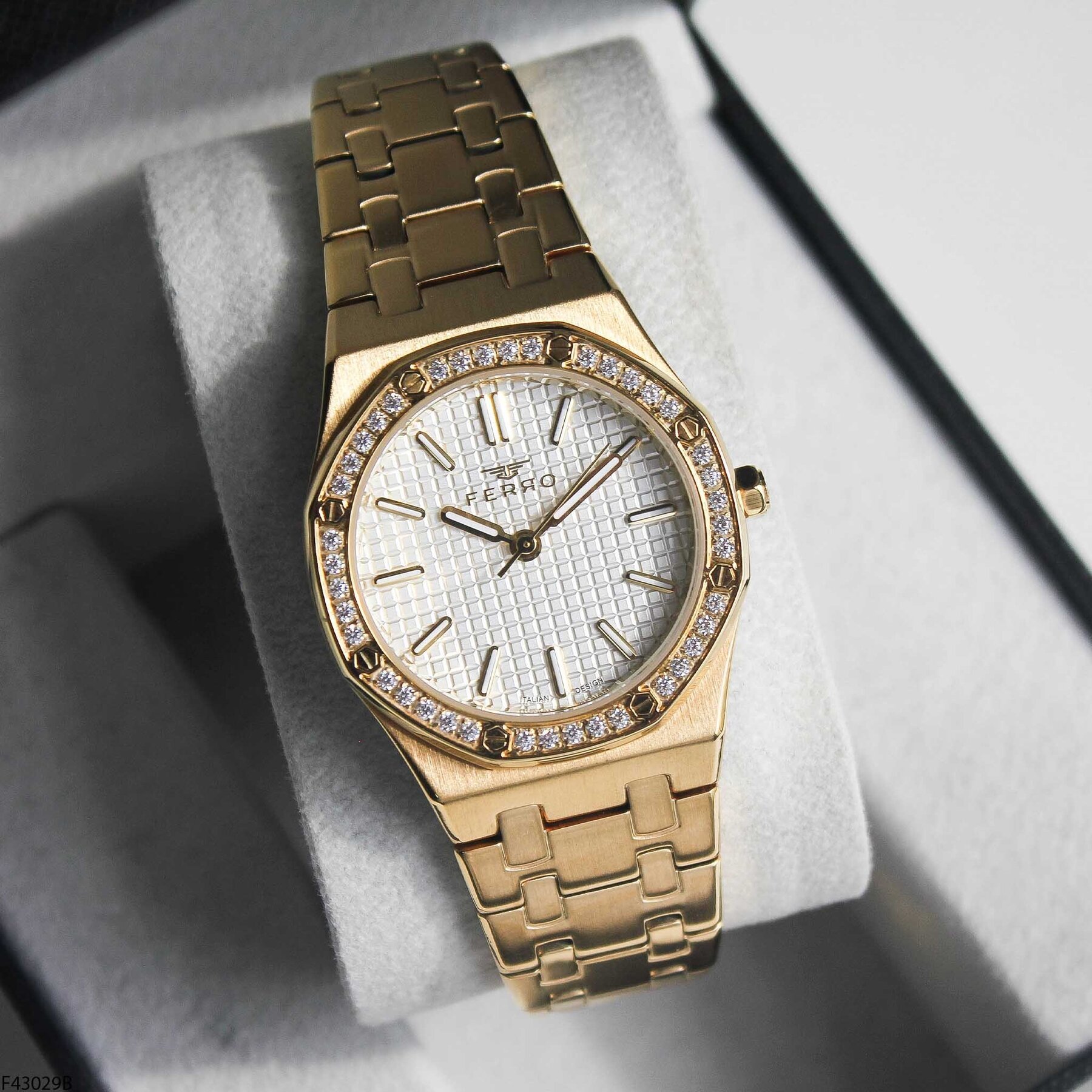 Ferro F43029B Steel Strap Women Watch