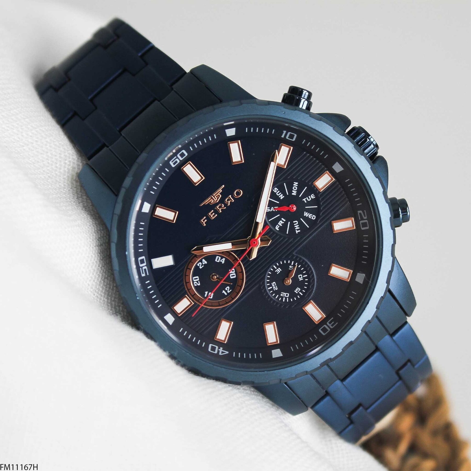 Ferro FM11167 Çelik Kordonlu Erkek Kol Saati