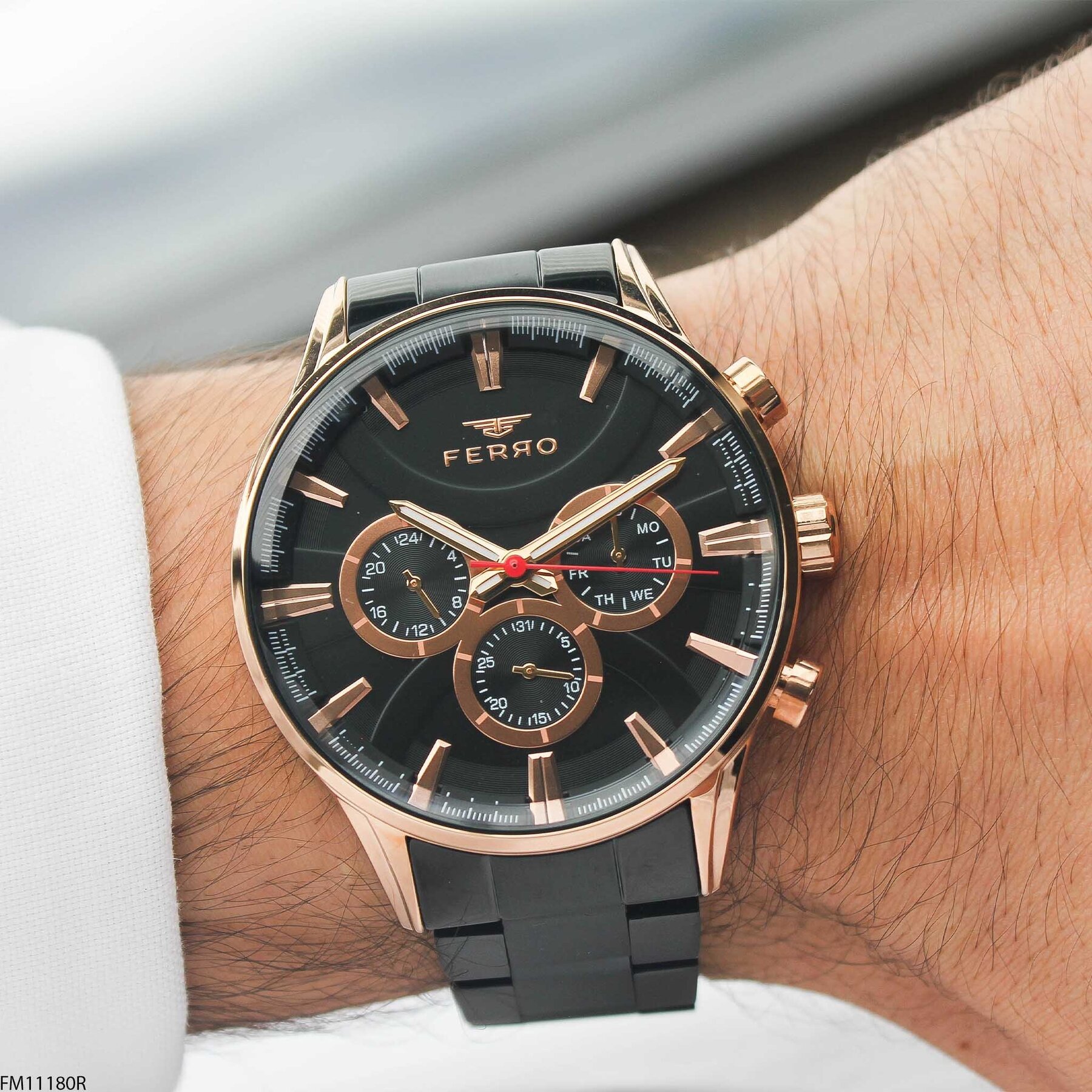 Ferro FM11180R Çelik Kordonlu Erkek Kol Saati