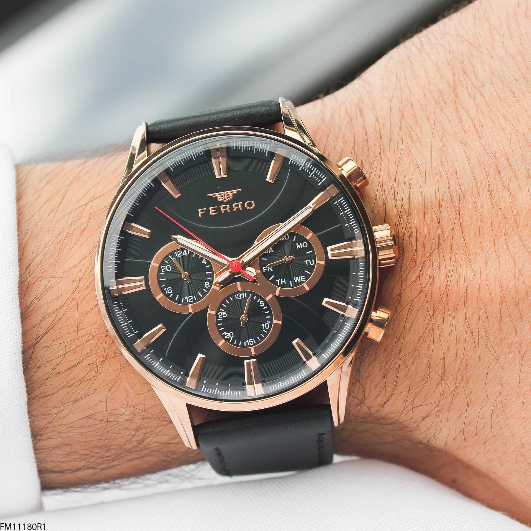 Ferro FM11180R1 Deri Kordonlu Erkek Kol Saati