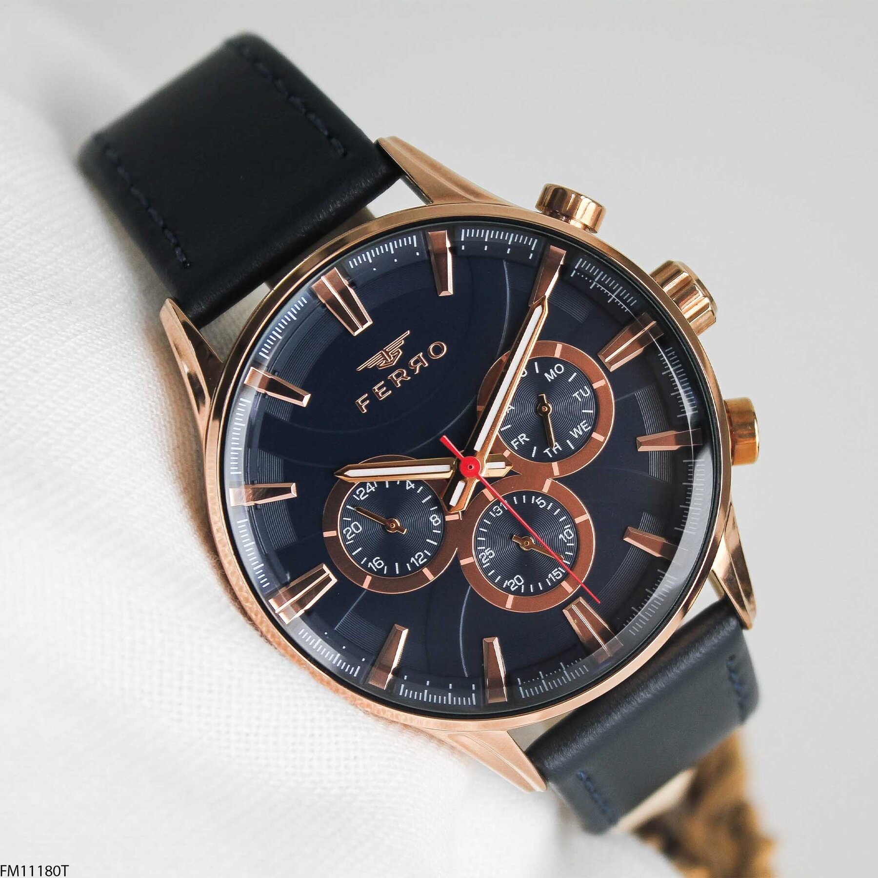 Ferro FM11180T Deri Kordonlu Erkek Kol Saati