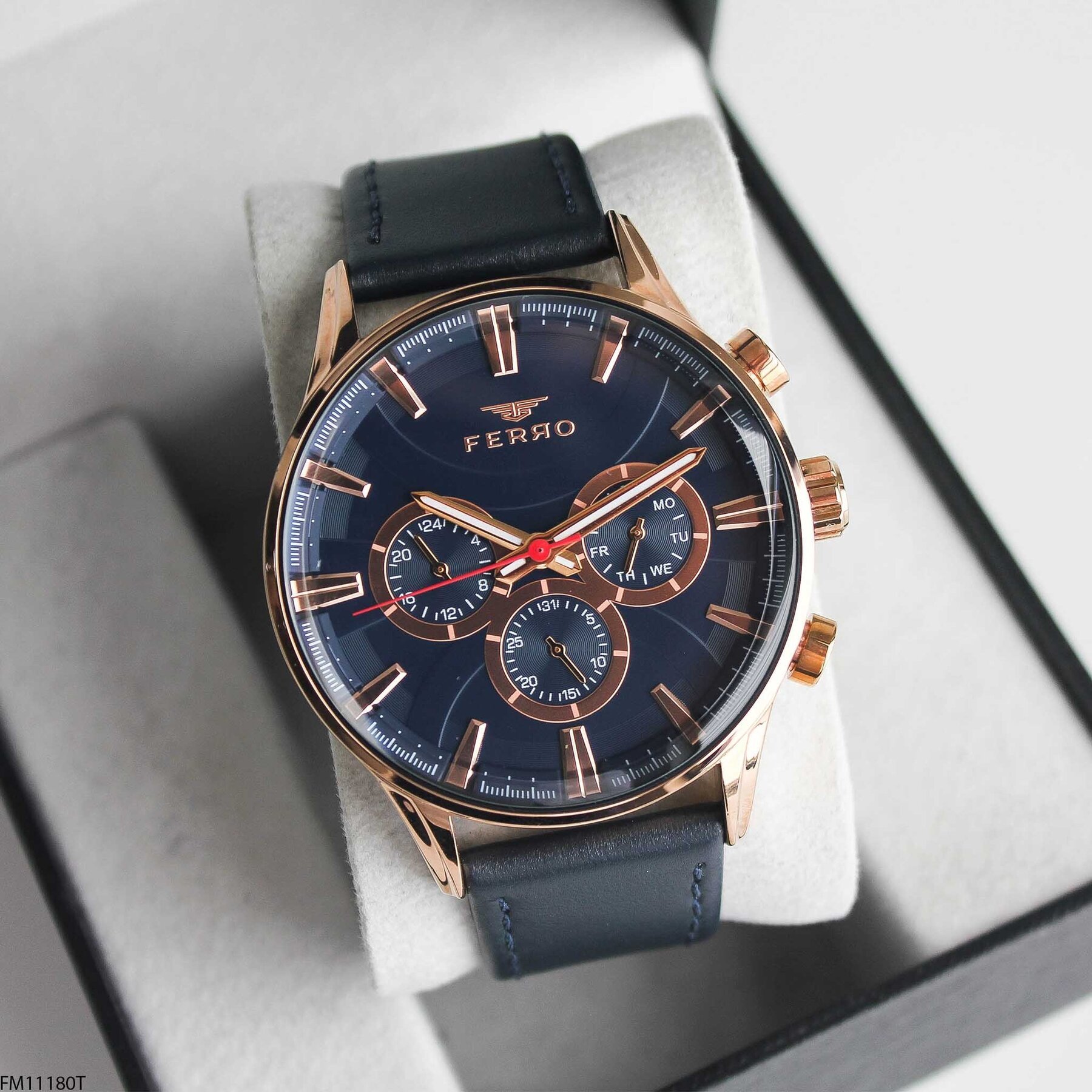 Ferro FM11180T Deri Kordonlu Erkek Kol Saati