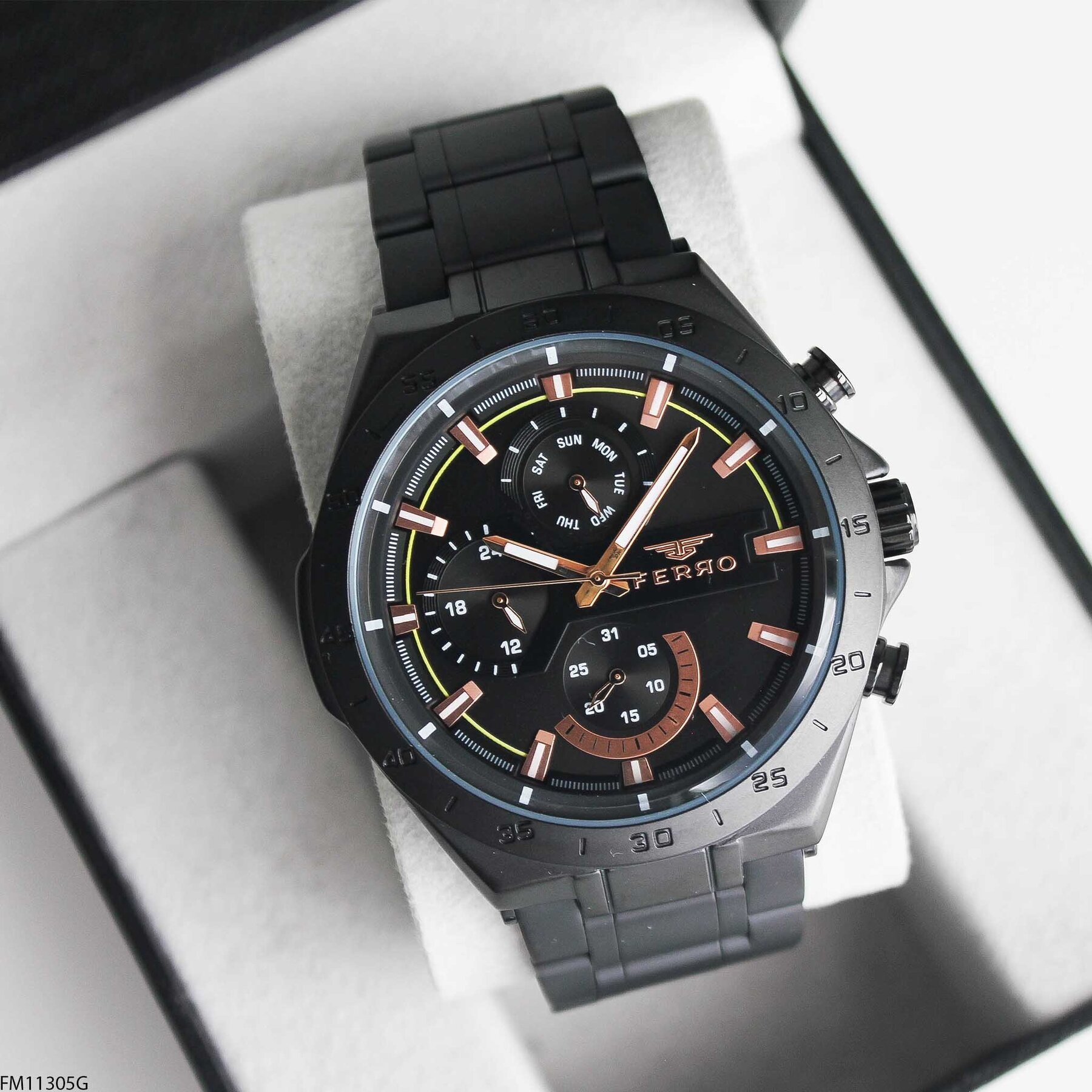 Ferro FM11305G Çelik Kordonlu Erkek Kol Saati