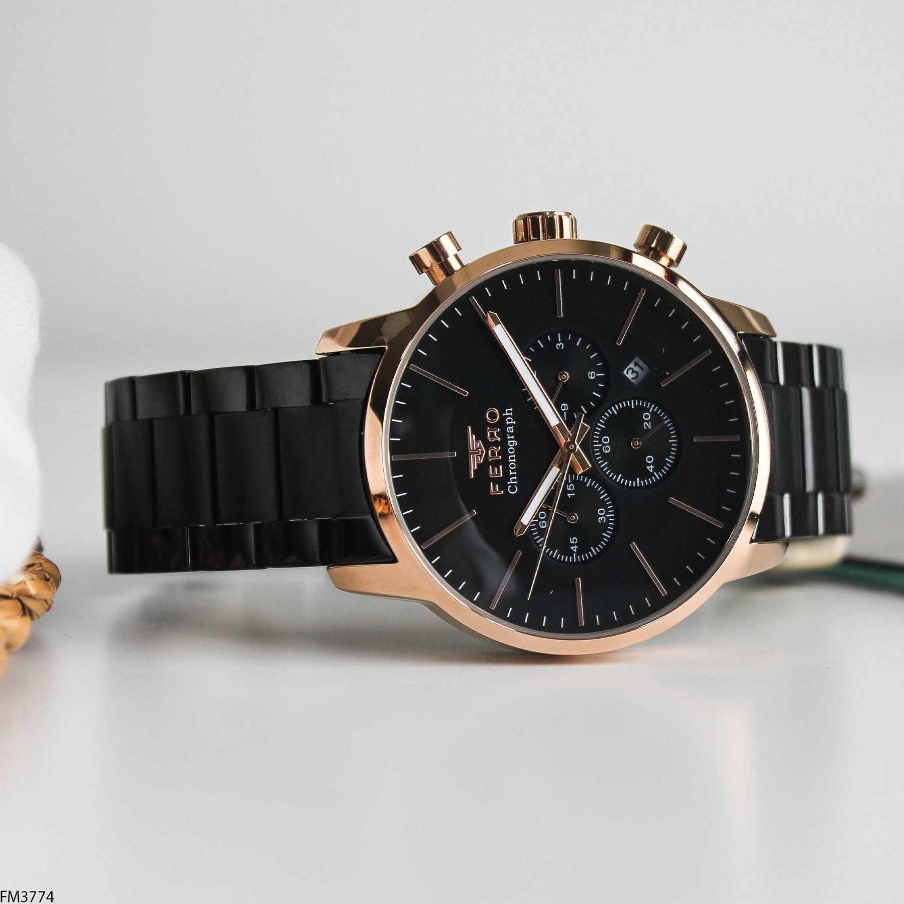 Ferro FM3774 Çelik Kordonlu Erkek Kol Saati