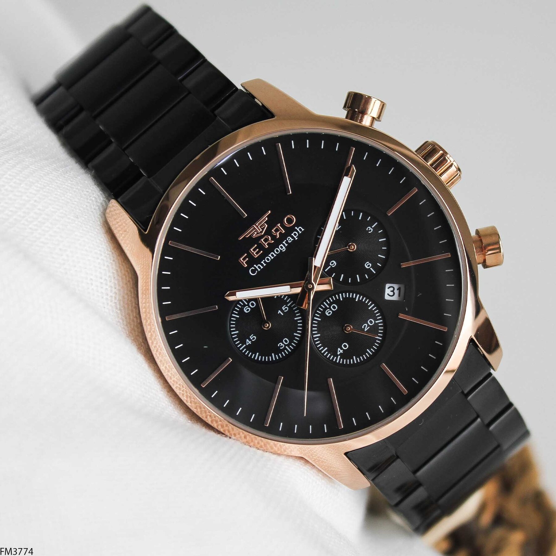 Ferro FM3774 Çelik Kordonlu Erkek Kol Saati