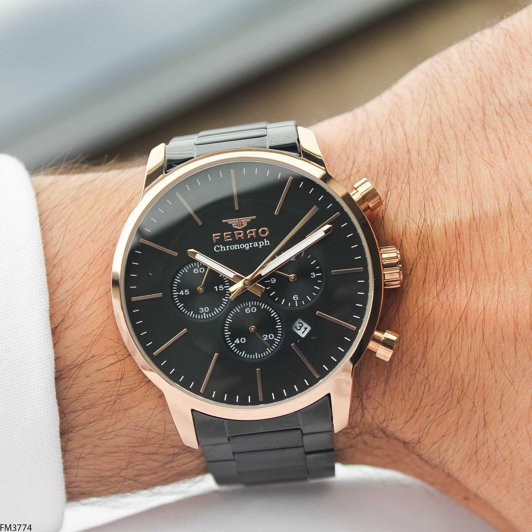 Ferro FM3774 Çelik Kordonlu Erkek Kol Saati