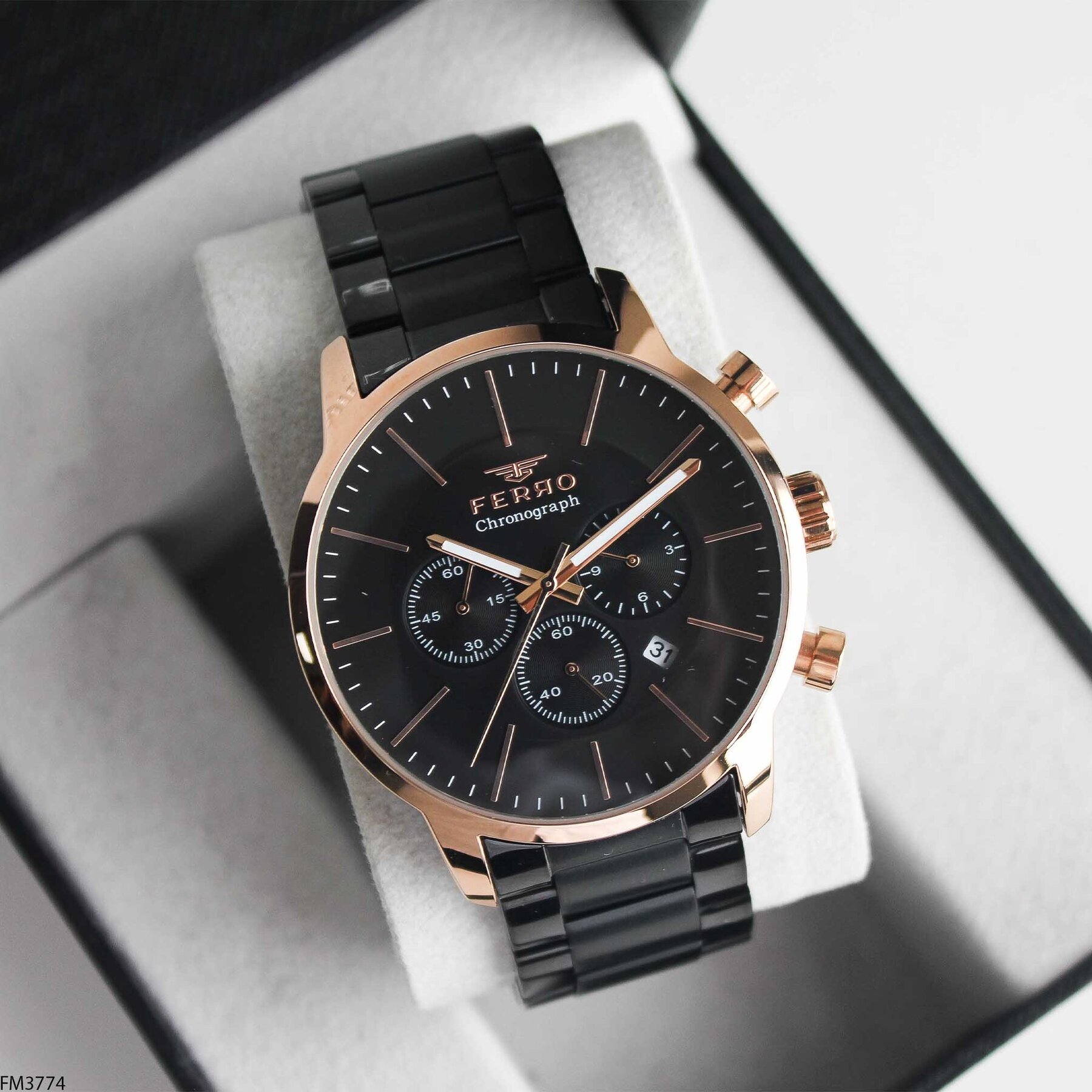 Ferro FM3774 Çelik Kordonlu Erkek Kol Saati