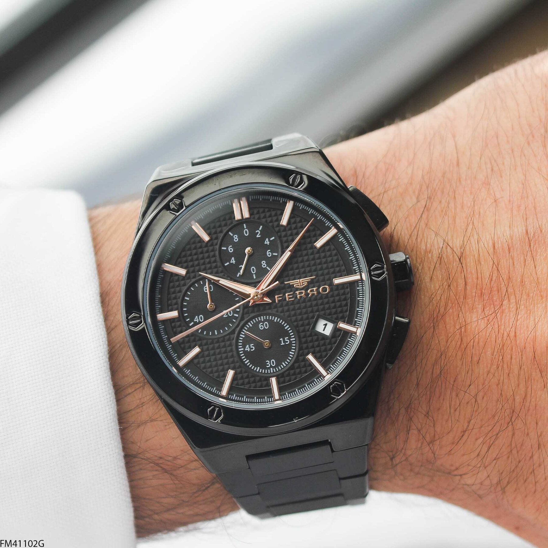 Ferro FM41102G Çelik Kordonlu Erkek Kol Saati