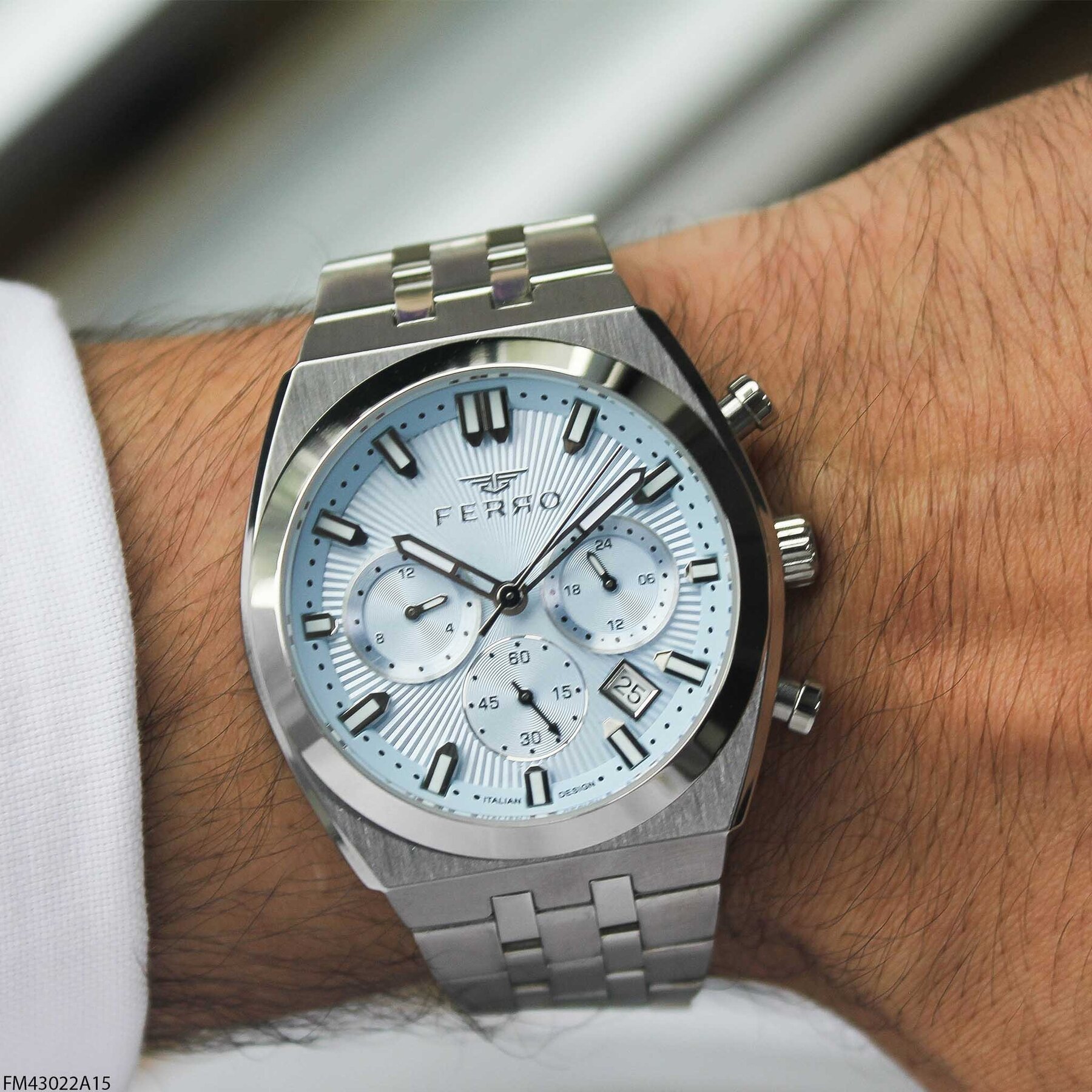 Ferro FM43022A15 Çelik Kordonlu Erkek Kol Saati