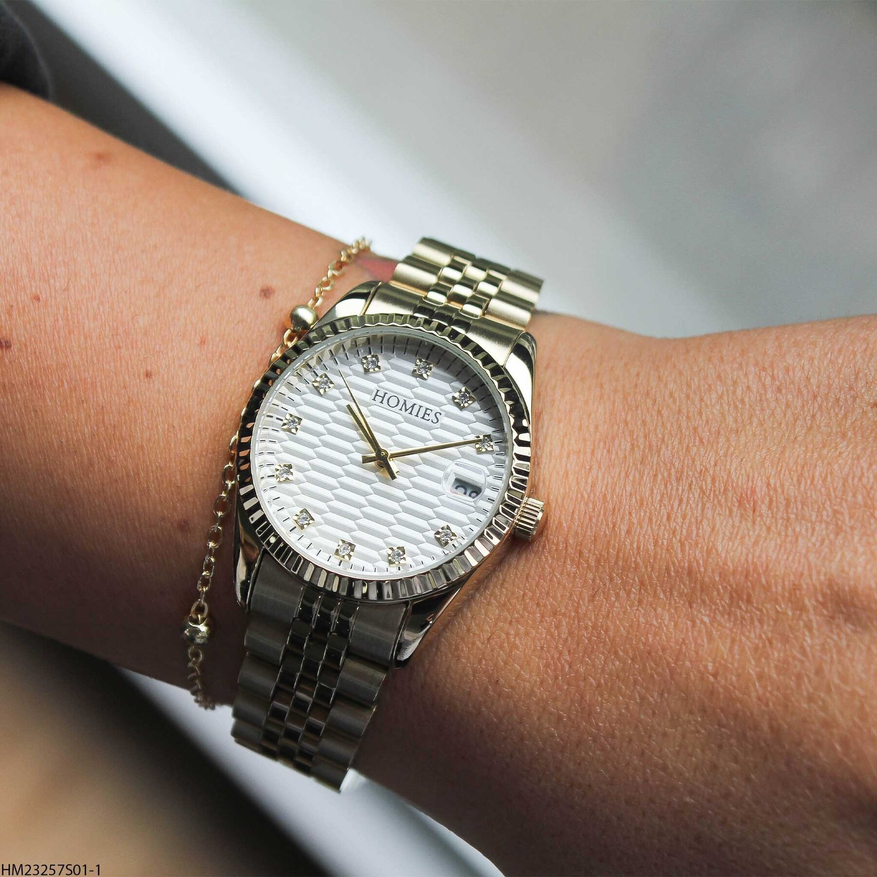 Homies HM23257S01-1 Çelik Kordonlu Kadın Kol Saati