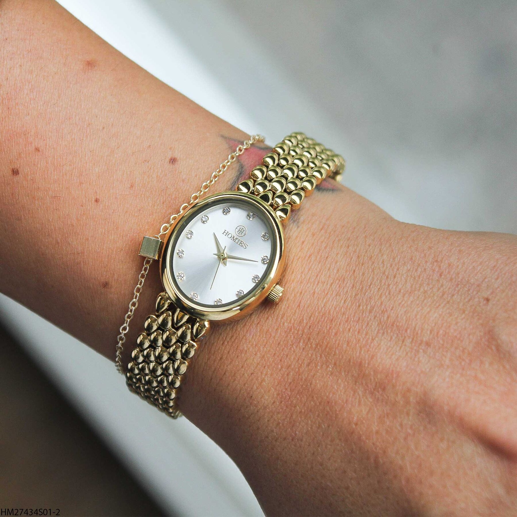 Homies HM27434S01-2 Steel Strap Women Watch